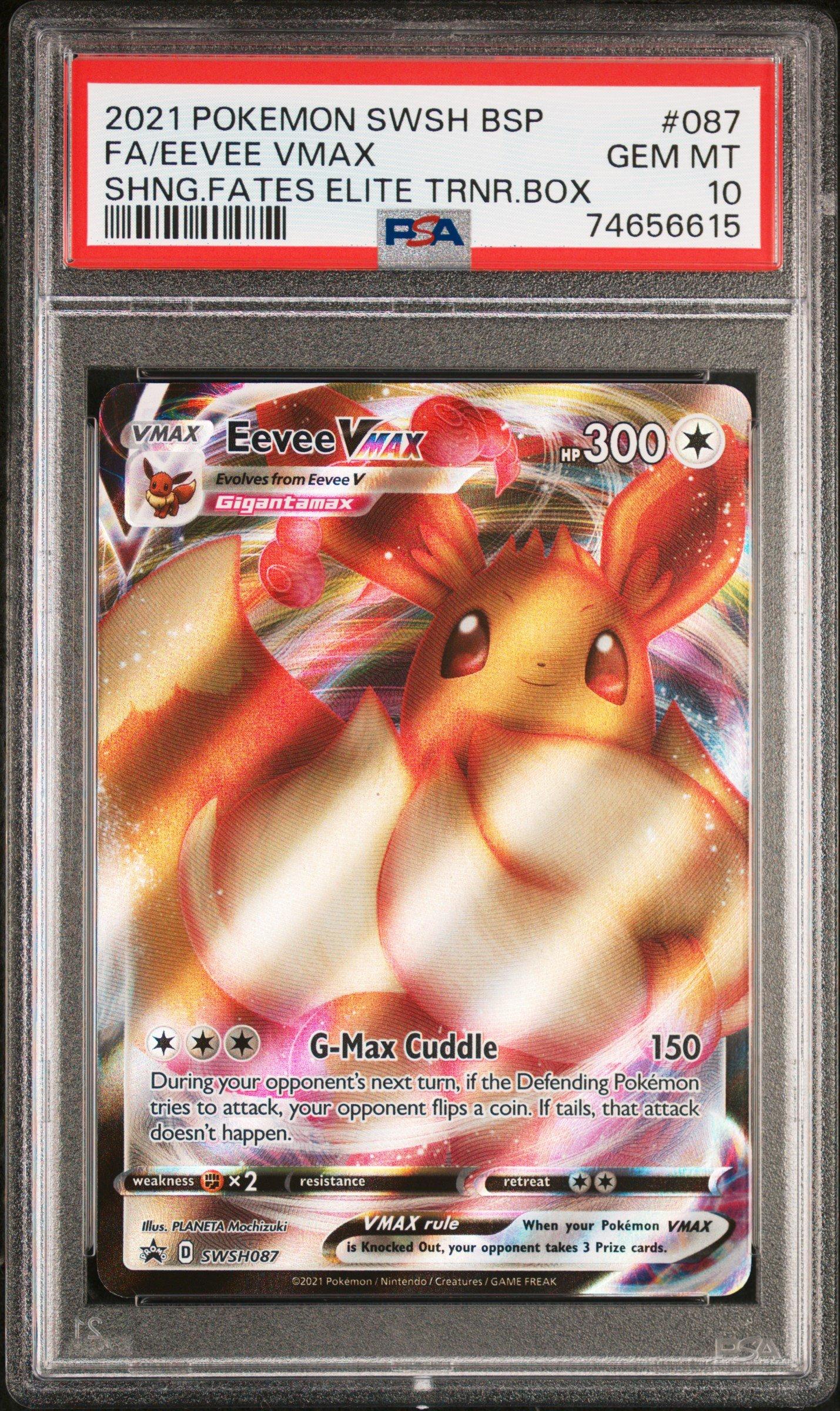 2021 Pokemon Swsh Black Star Promo 087 Fa/eevee Vmax PSA 10 | GameStop