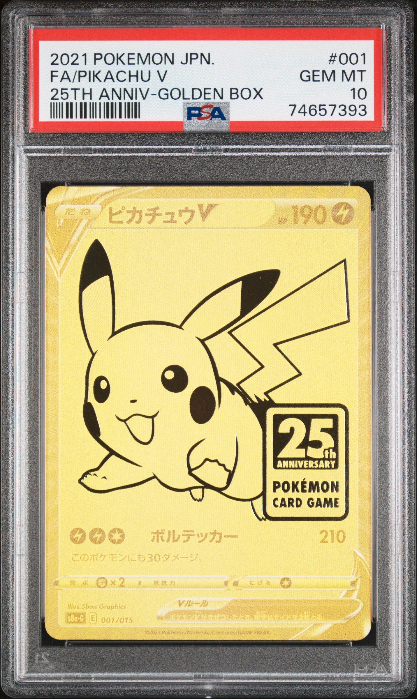 GameStop 2021 Pokemon Asia 25th Anniversary Promo 001 Full Art/pikachu V  Golden Box-japanese PSA 10 - GameStop in Irvine, CA | The Market Place