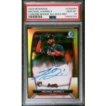 2023 Bowman Chrome Rookie Autographs Cramh Michael Harris Ii PSA 10