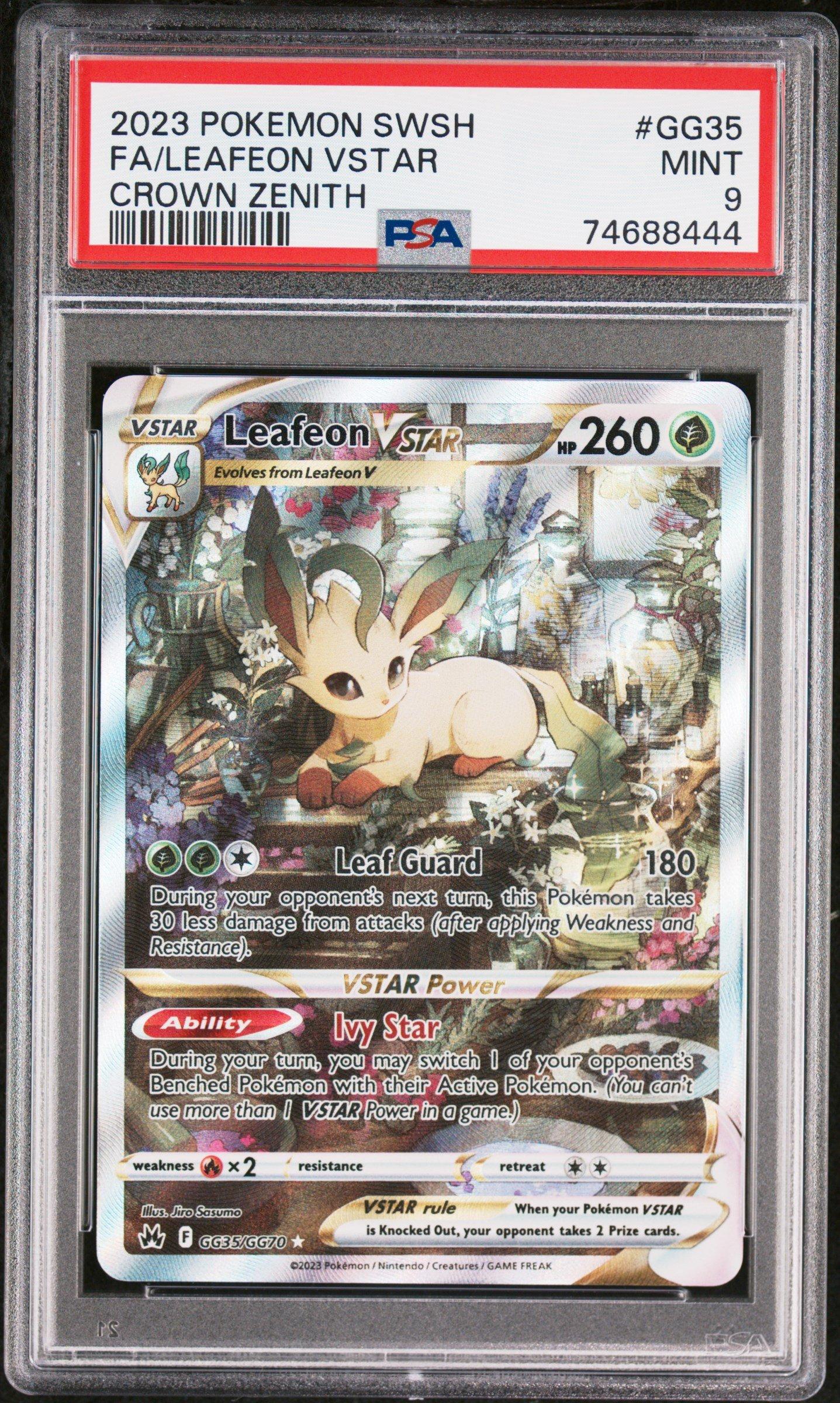 2023 Pokemon Sword And Shield Crown Zenith Gg35 Full Art/leafeon Vstar ...