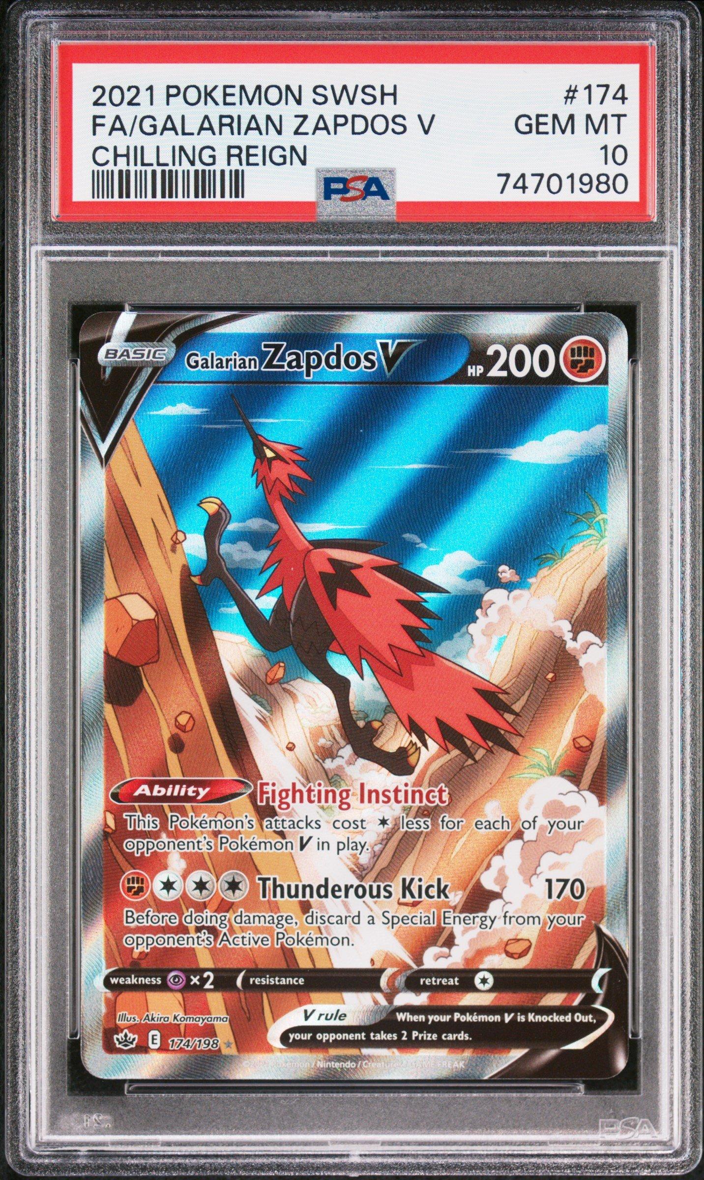 2021 Pokemon Sword & Shield Chilling Reign 174 Full Art/galarian