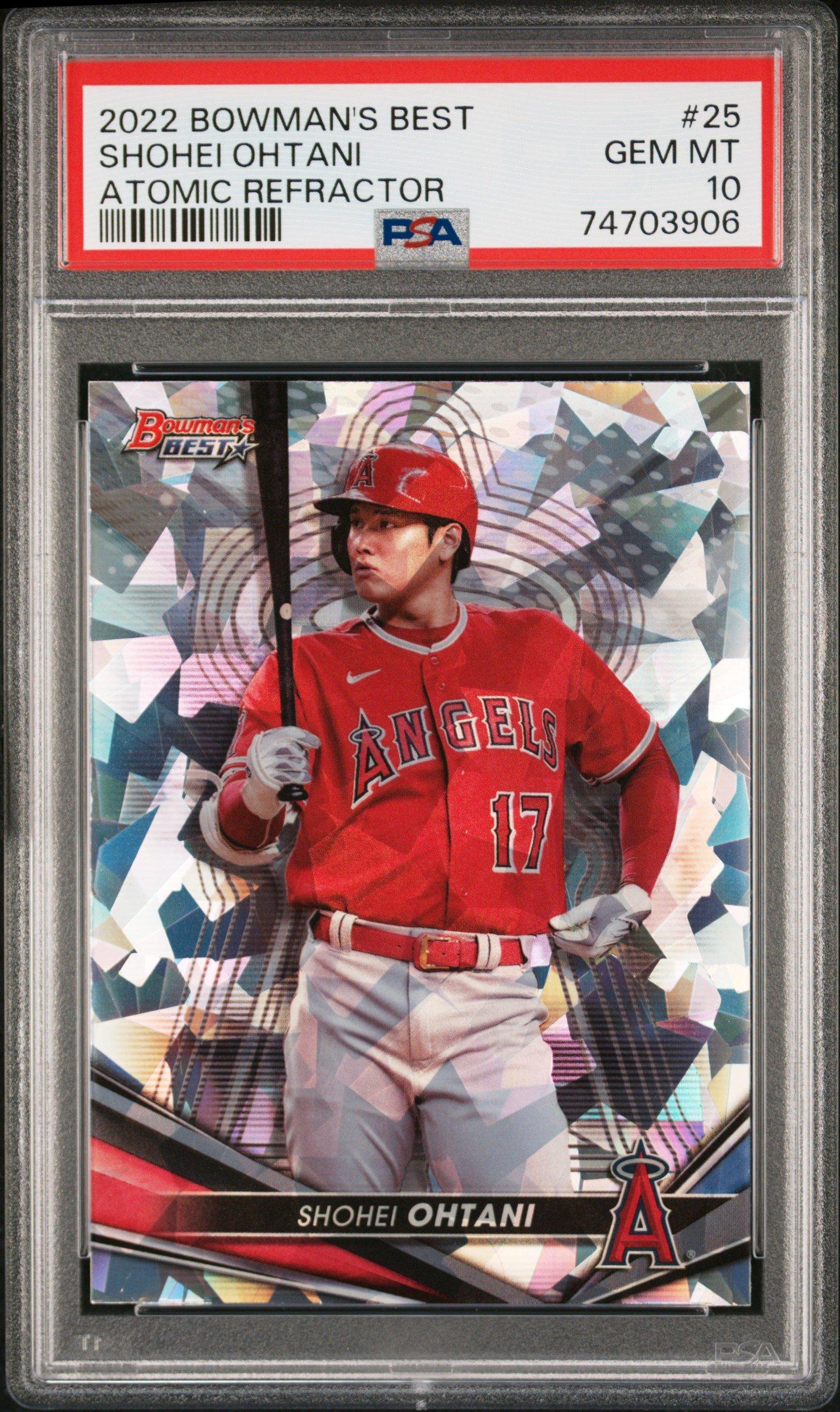 2022 Bowman's Best 25 Shohei Ohtani Atomic Refractor PSA 10
