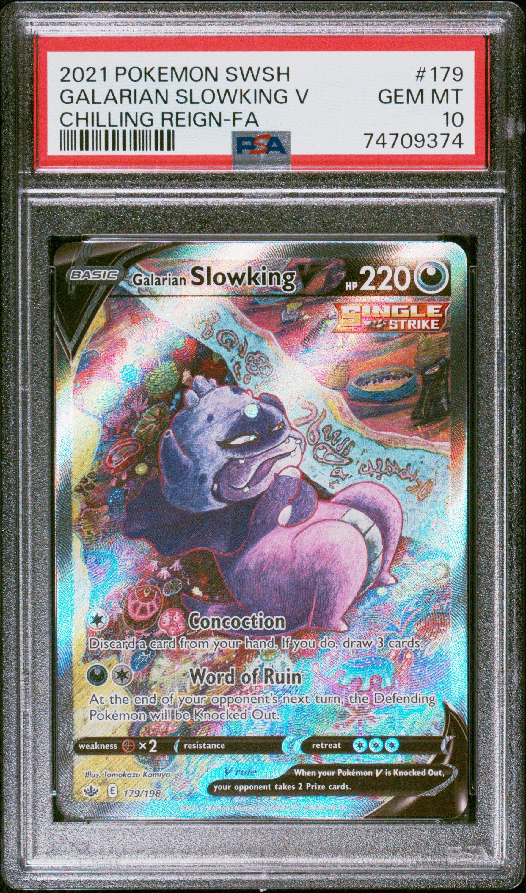 2021 Pokemon Sword & Shield Chilling Reign 179 Full Art/galarian