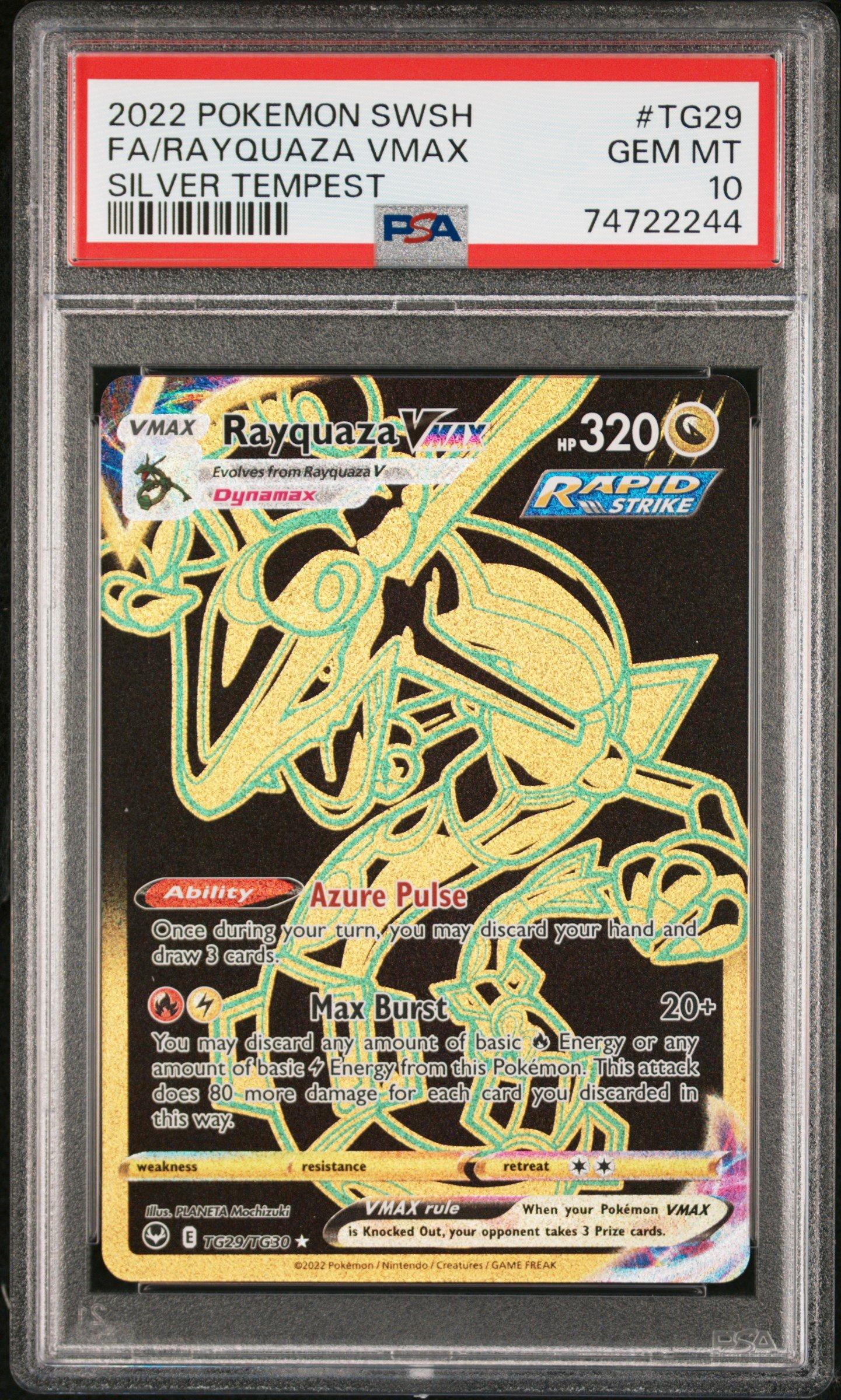 2022 Pokemon Sword & Shield Silver Tempest Tg29 Full Art/rayquaza