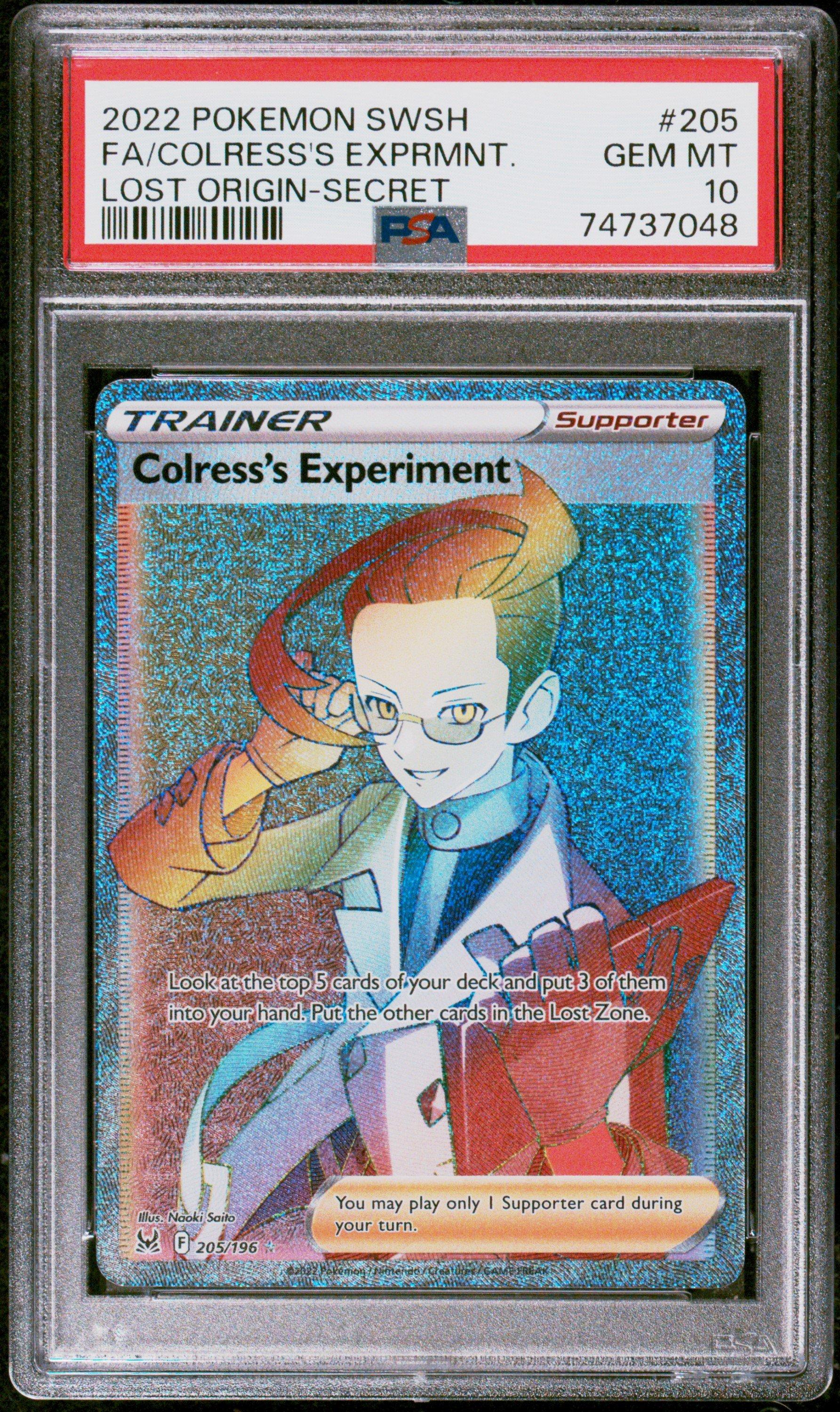 2022 Pokemon Sword & Shield Lost Origin 205 Full Art/colress's