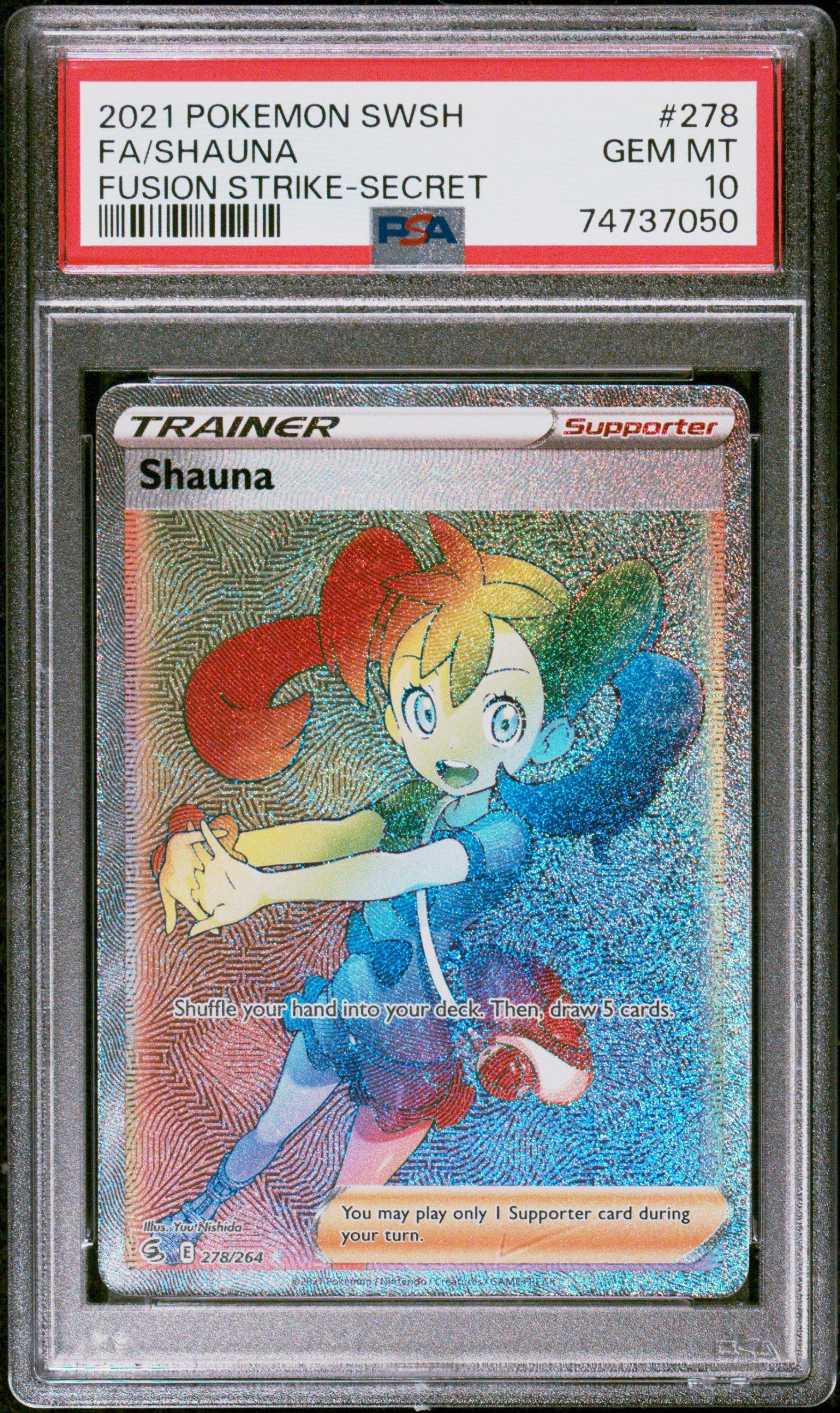 2021 Pokemon Sword & Shield Fusion Strike 278 Full Art/shauna