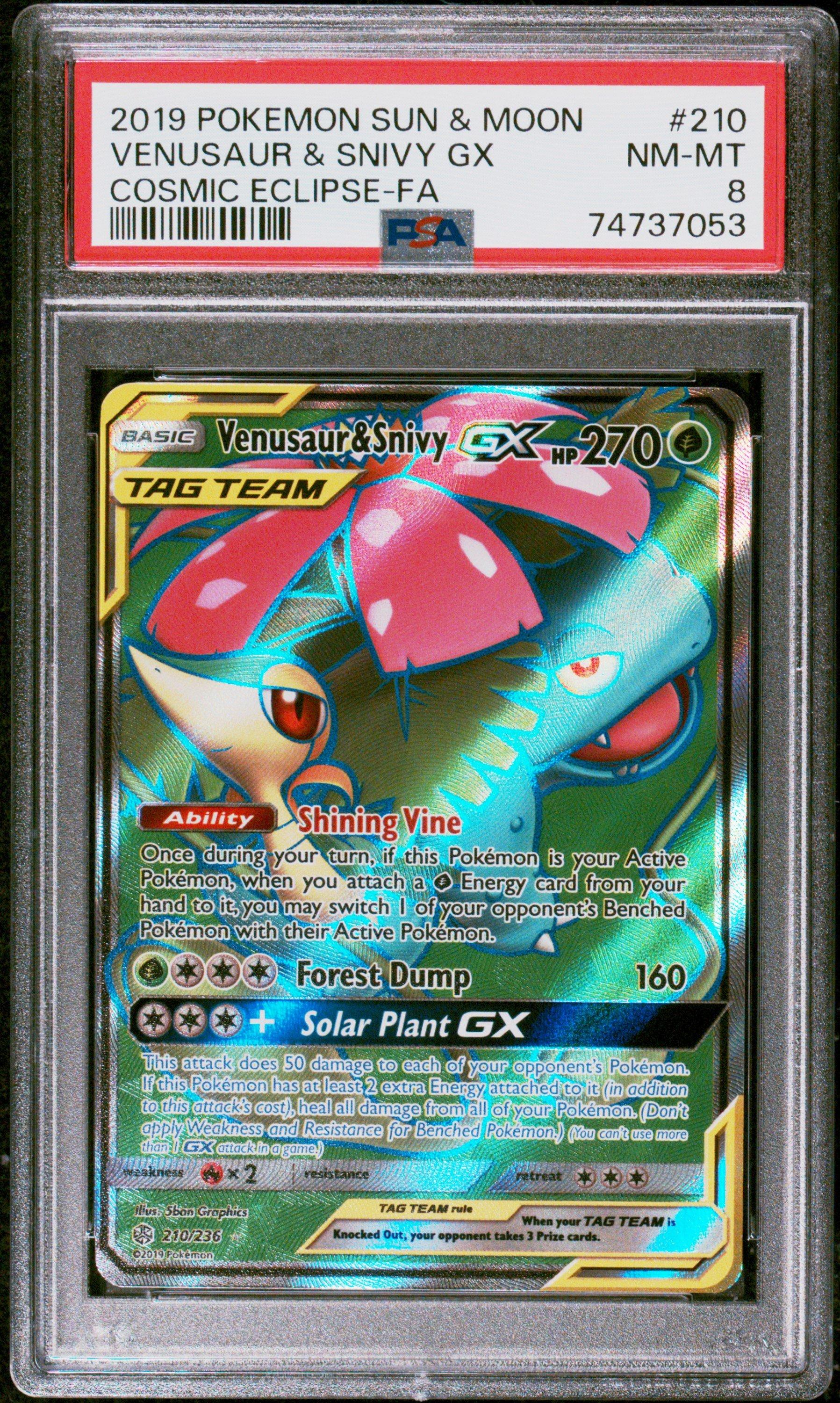2019 Pokemon Sun & Moon Cosmic Eclipse 210 Full Art/venusaur