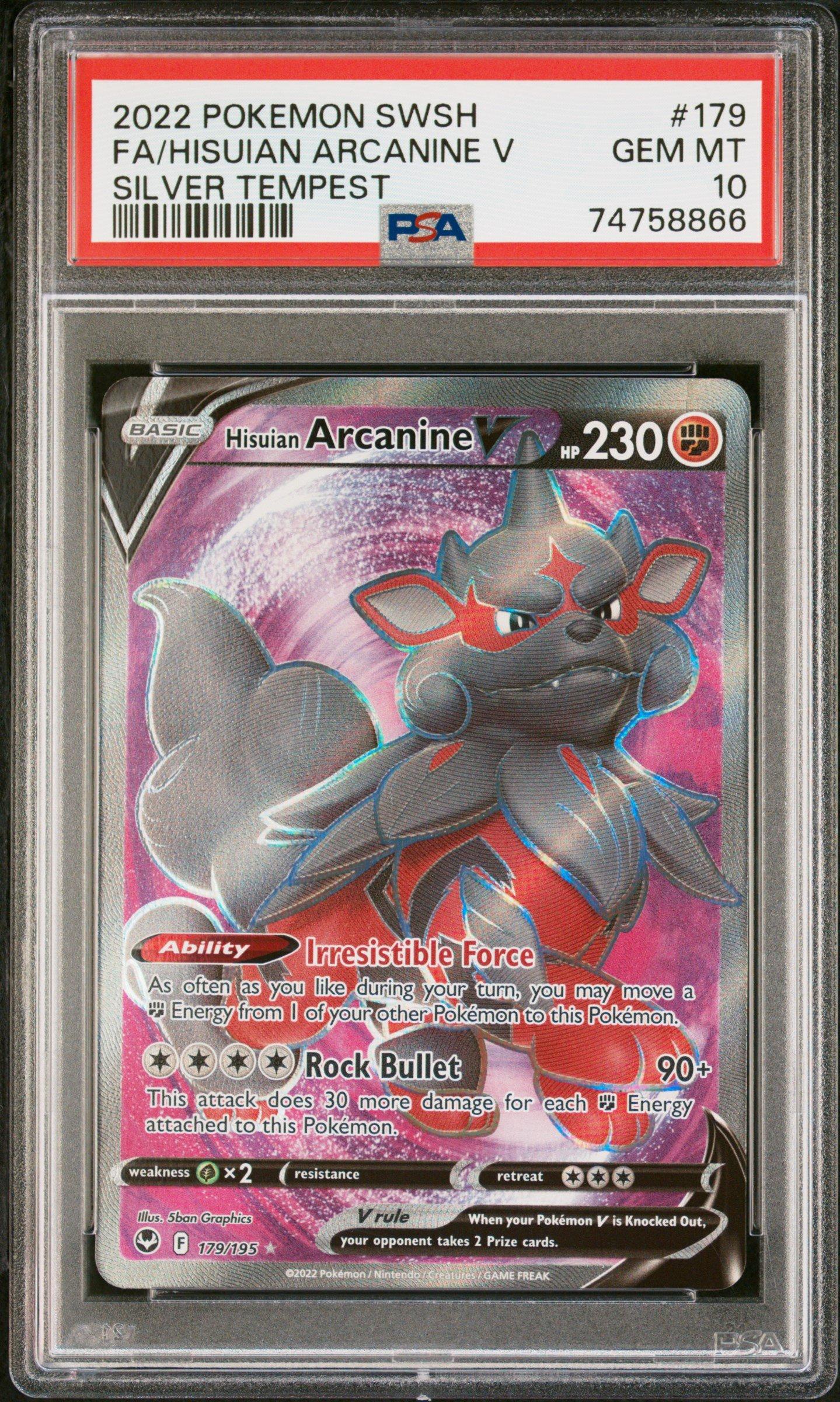 2022 Pokemon Sword & Shield Silver Tempest 179 Full Art/hisuian