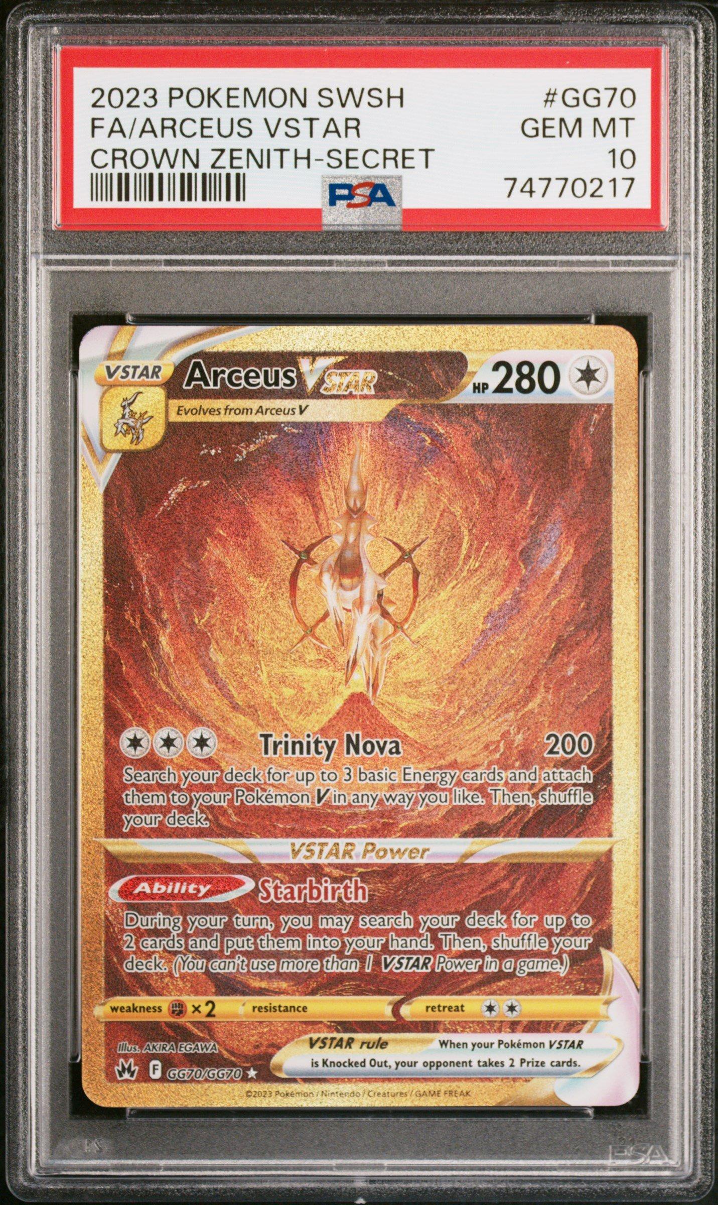 2023 Pokemon Sword And Shield Crown Zenith Gg70 Full Art/arceus