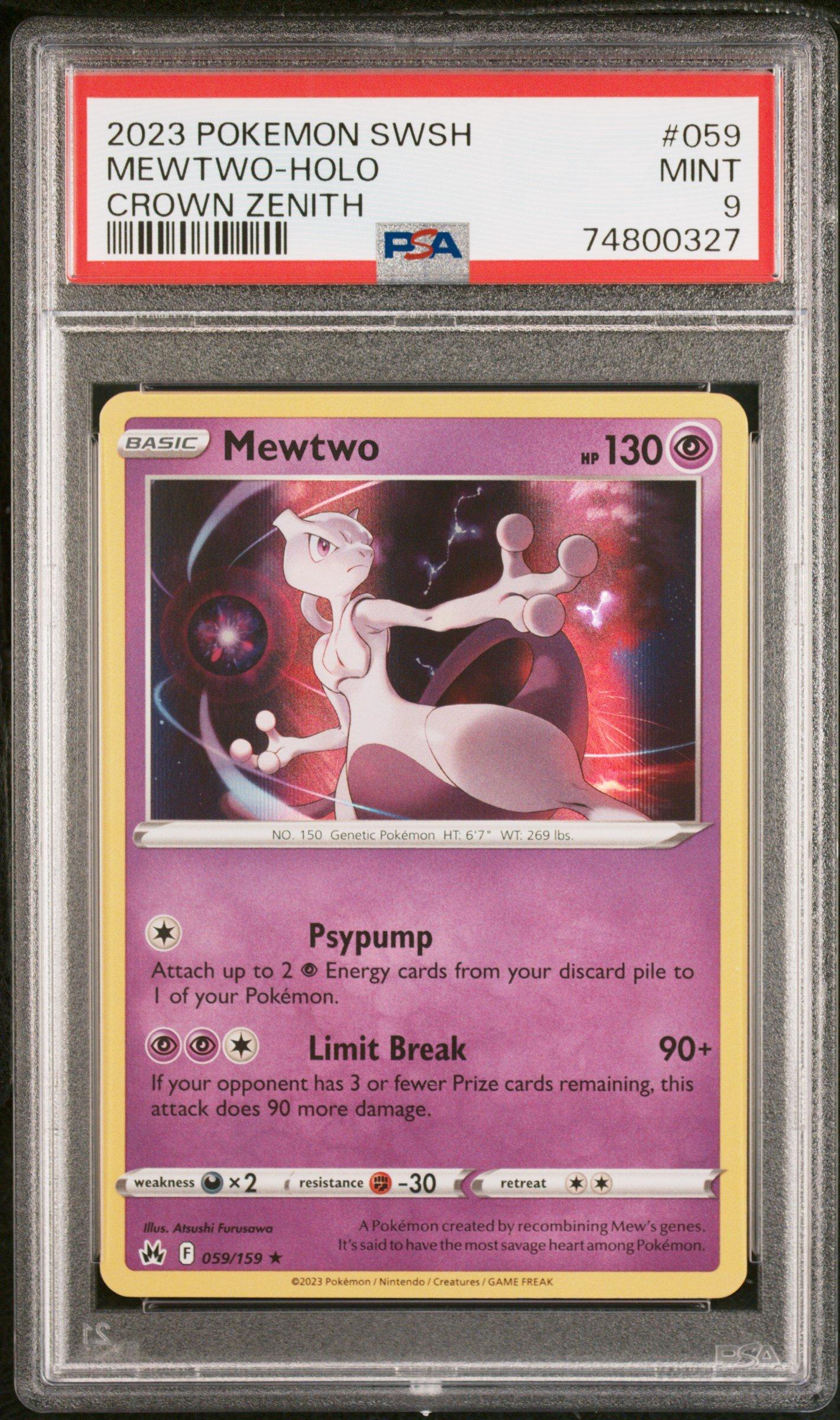 Sale PSA 9 Mewtwo