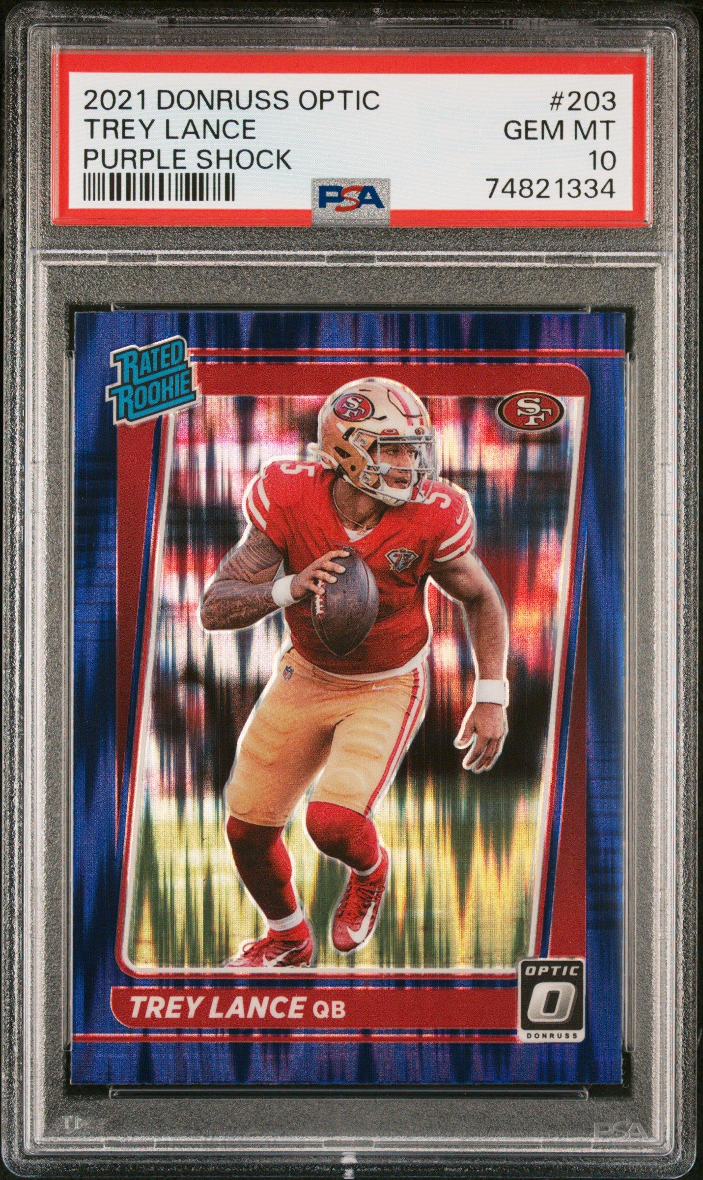 2021 Panini Donruss Optic 203 Trey Lance PSA 10