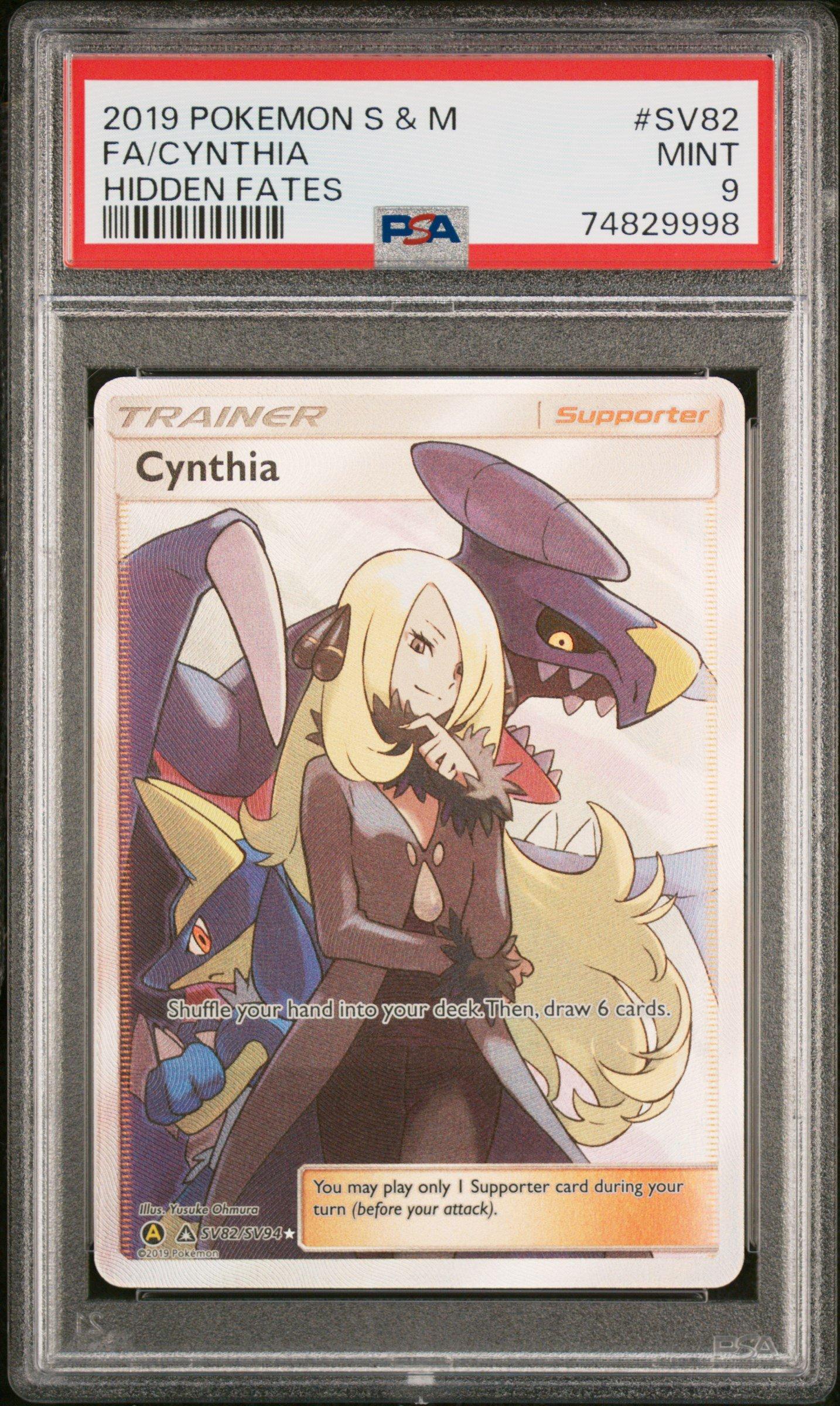 pokemon card cynthia full art Pokemon Cynthia SV82/SV92 CGC 10 Signed – Zapp! Comics