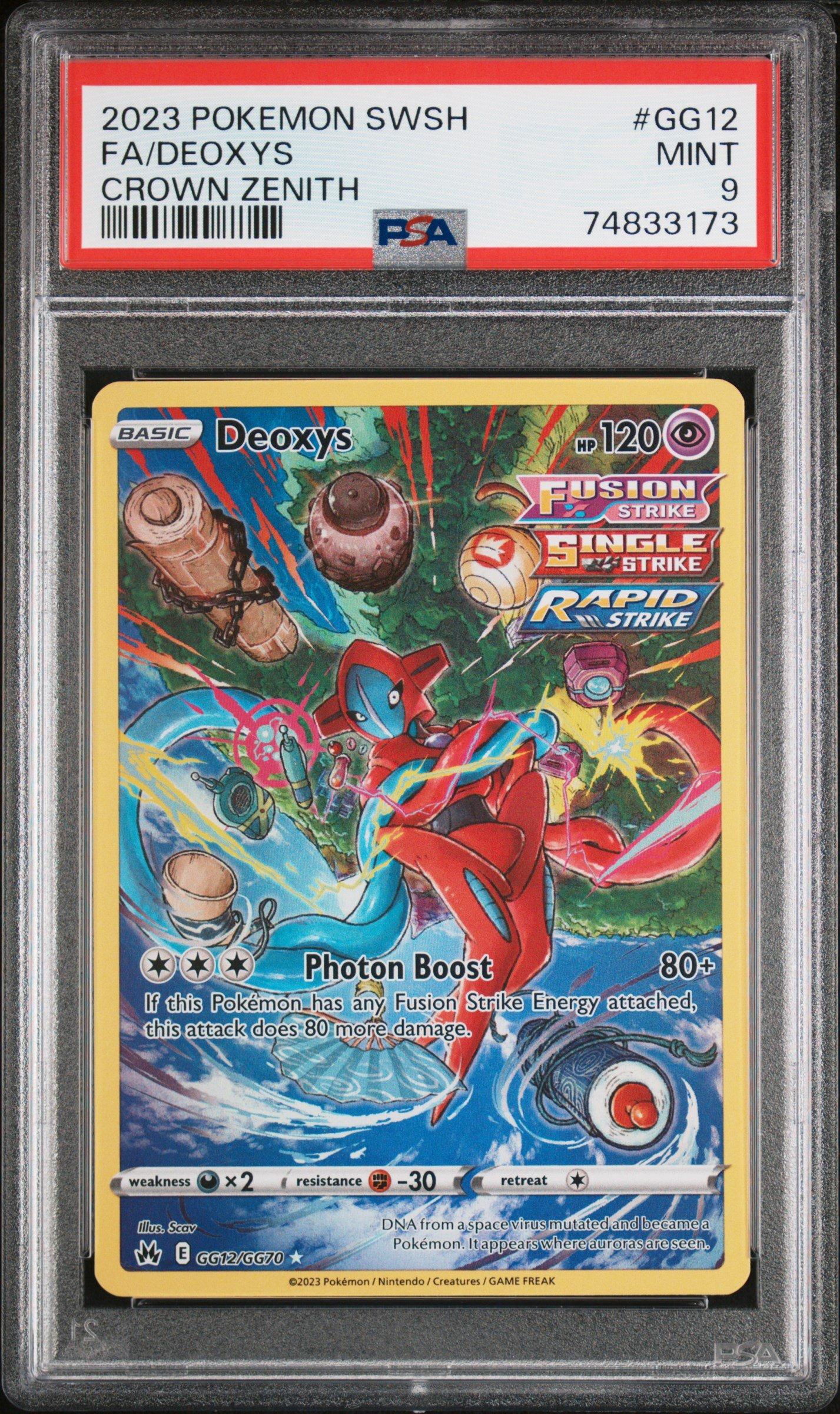 2023 Pokemon Sword And Shield Crown Zenith Gg12 Full Art/deoxys