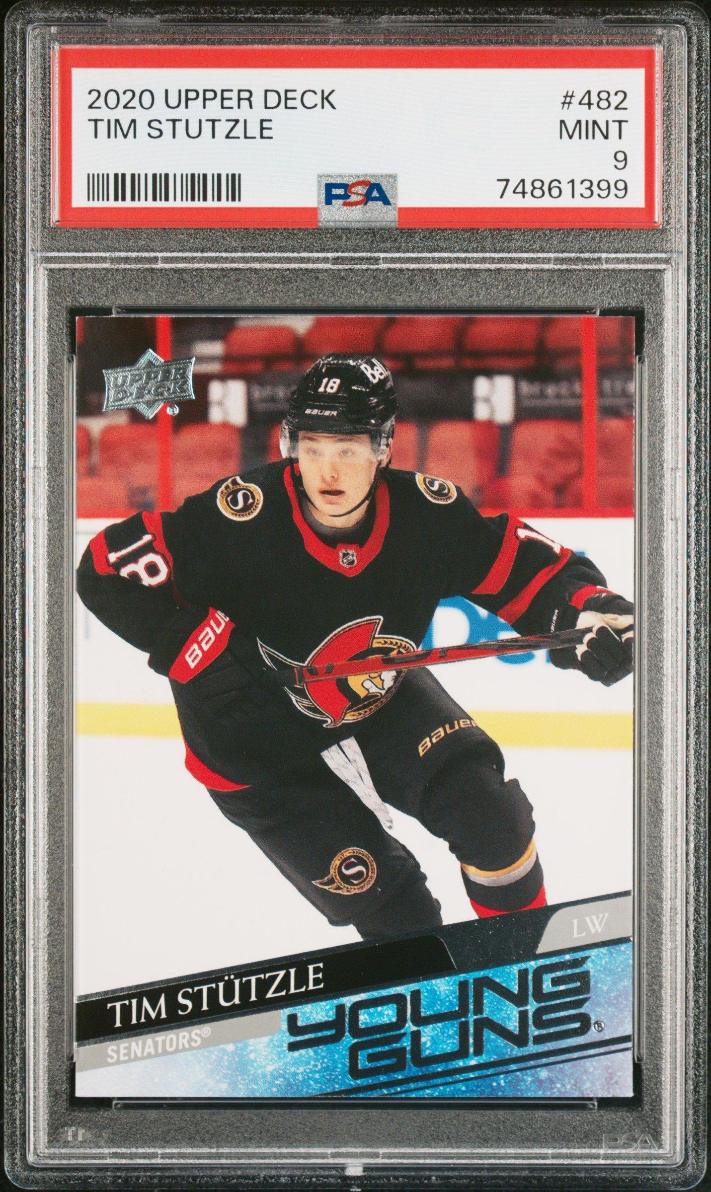 2020 Upper Deck 482 Tim Stutzle PSA 9