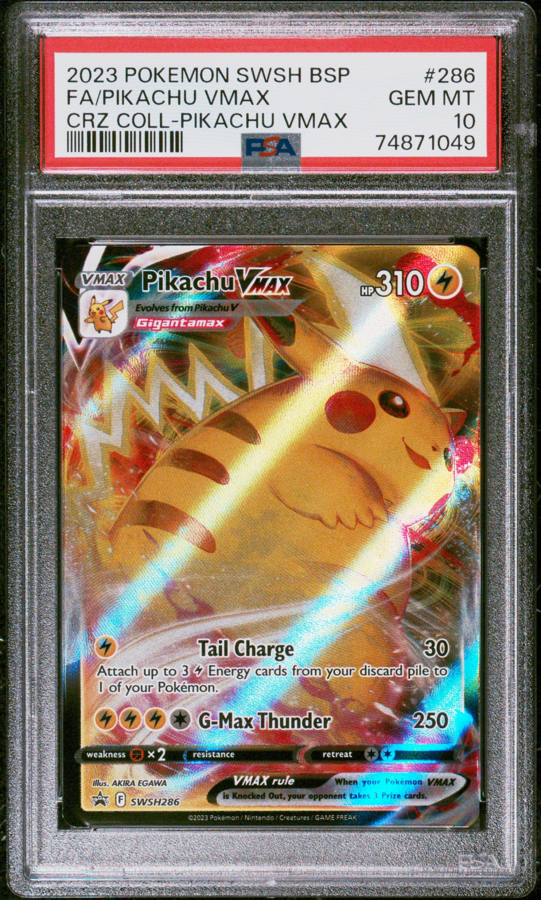 ぽぽ 2023 Pokemon Swsh Black Star Promo 286 Full Art/pikachu Vmax Crown