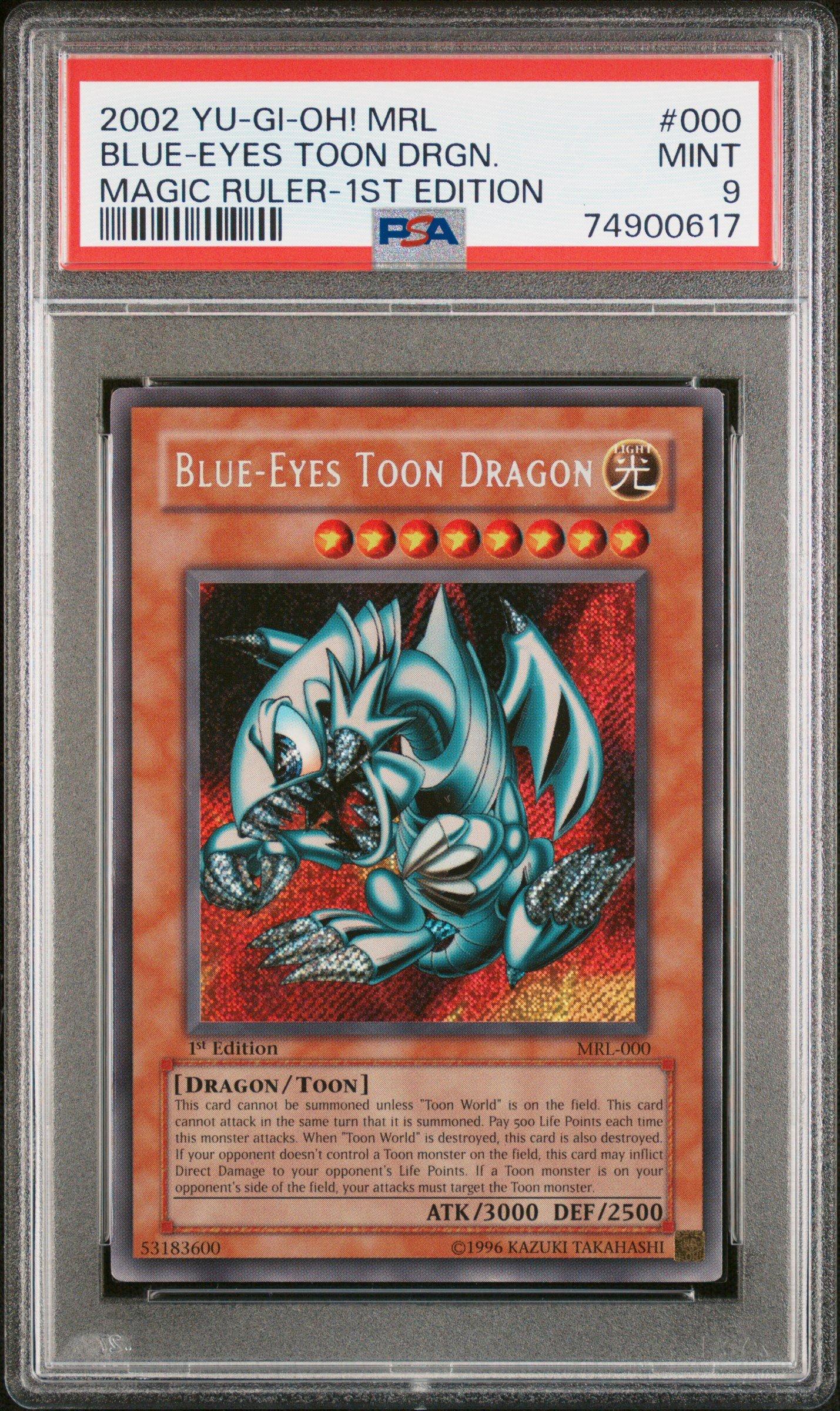 2002 Yu-gi-oh! Mrl-magic Ruler 000 Blue-eyes Toon Dragon 1st