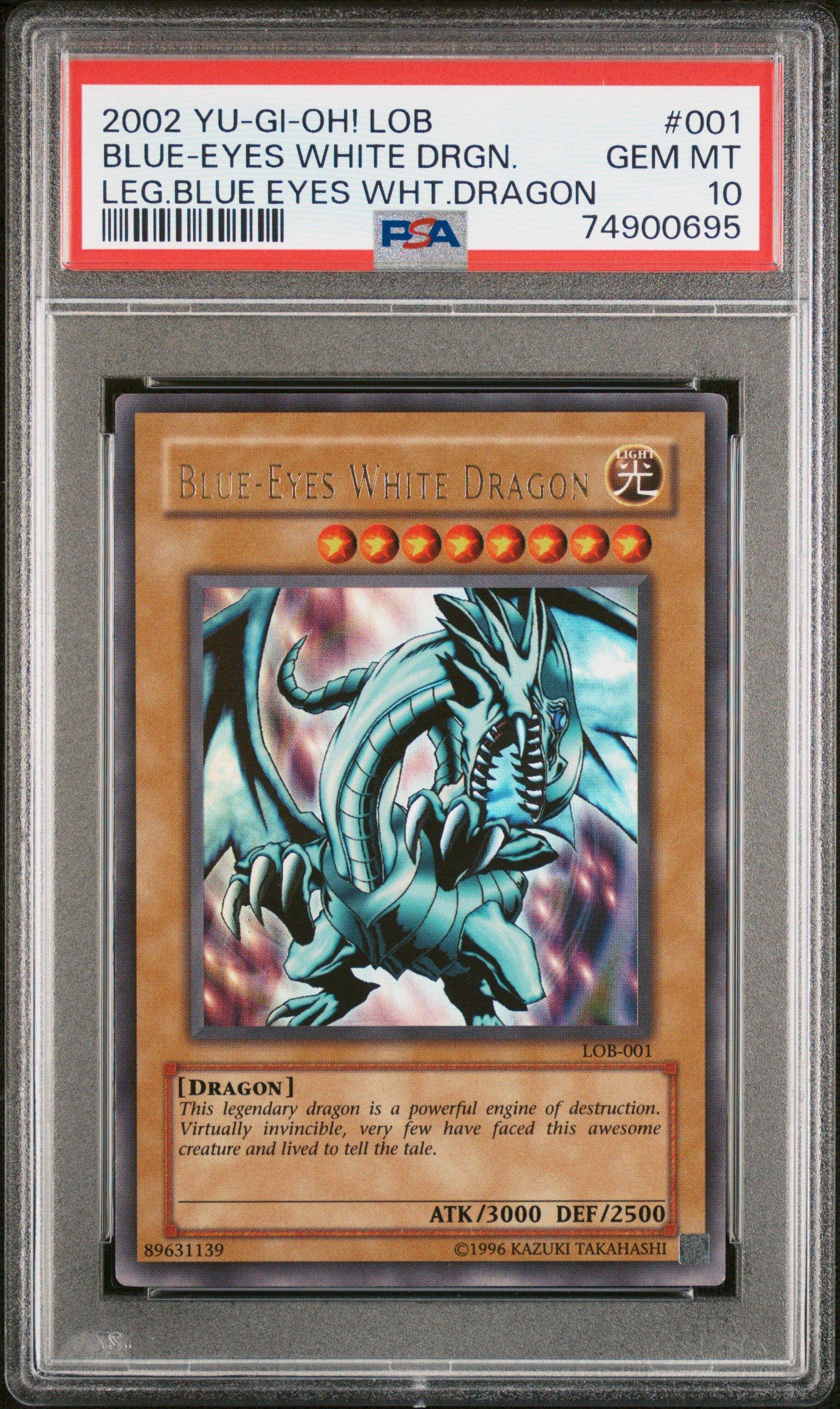 2002 Yu-gi-oh! Lob-legend Of Blue Eyes White Dragon 001 Blue-eyes