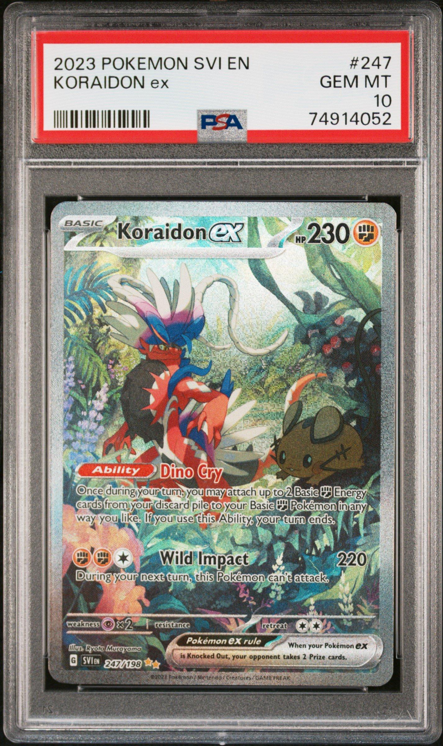 2023 Pokémon S-P Promo #172 PSA 10 2023 Pokemon Svi En-scarlet & Violet 247 Koraidon Ex Special