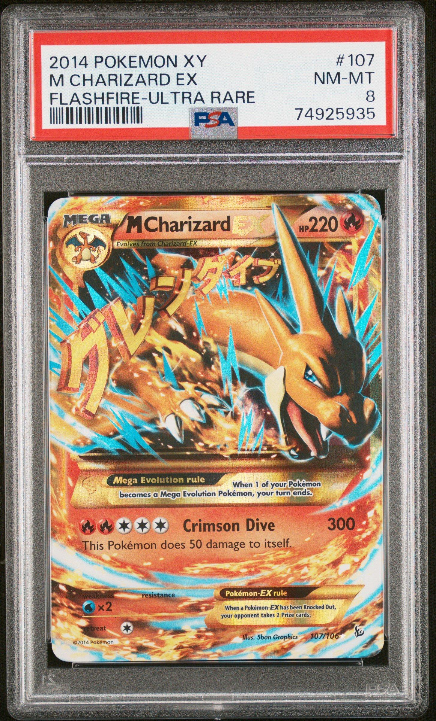 2014 Pokemon Xy Flashfire 107 M Charizard Ex Ultra Rare PSA 8