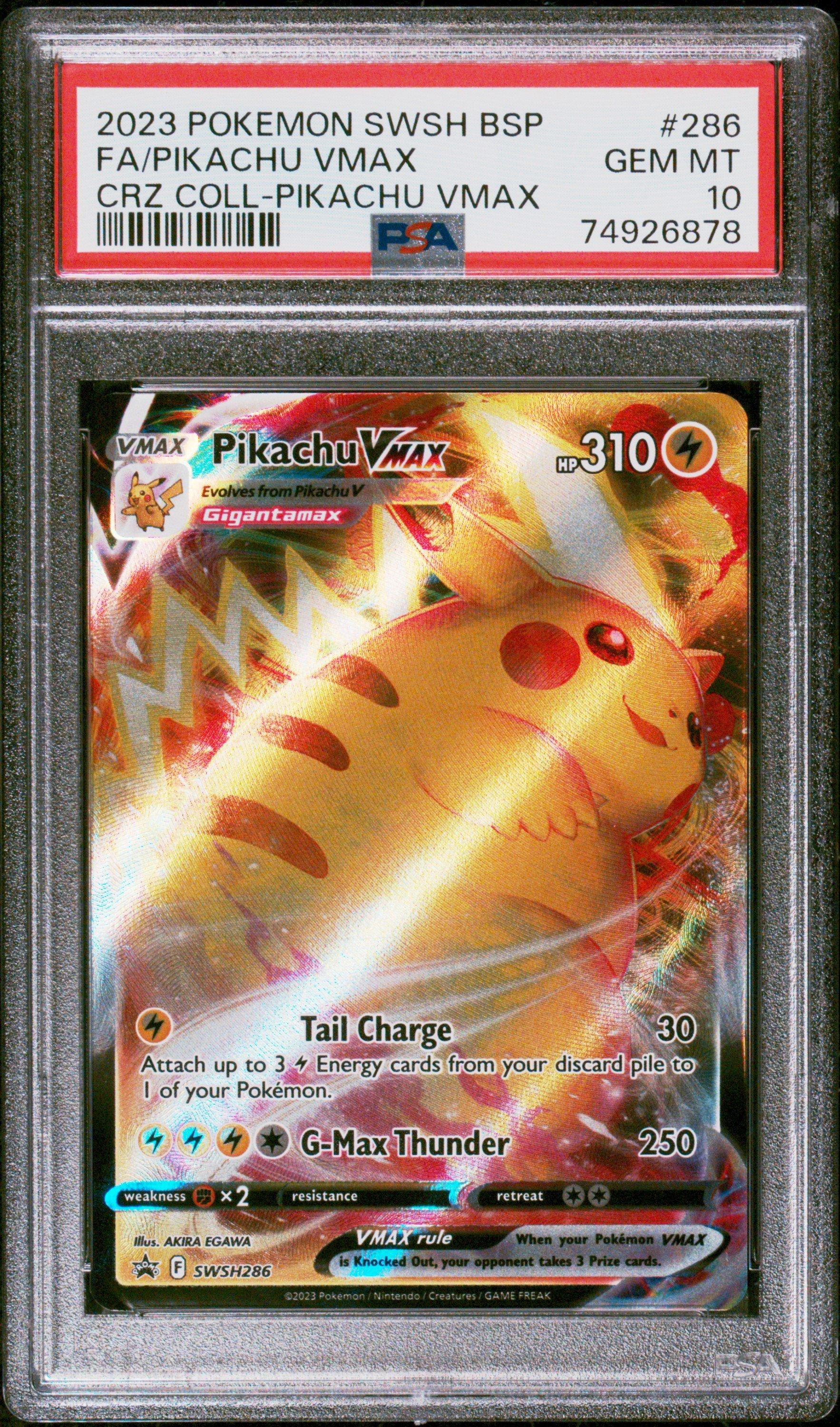 4.ピカチュウ 2023 Pokemon Swsh Black Star Promo 286 Full Art/pikachu Vmax Crown