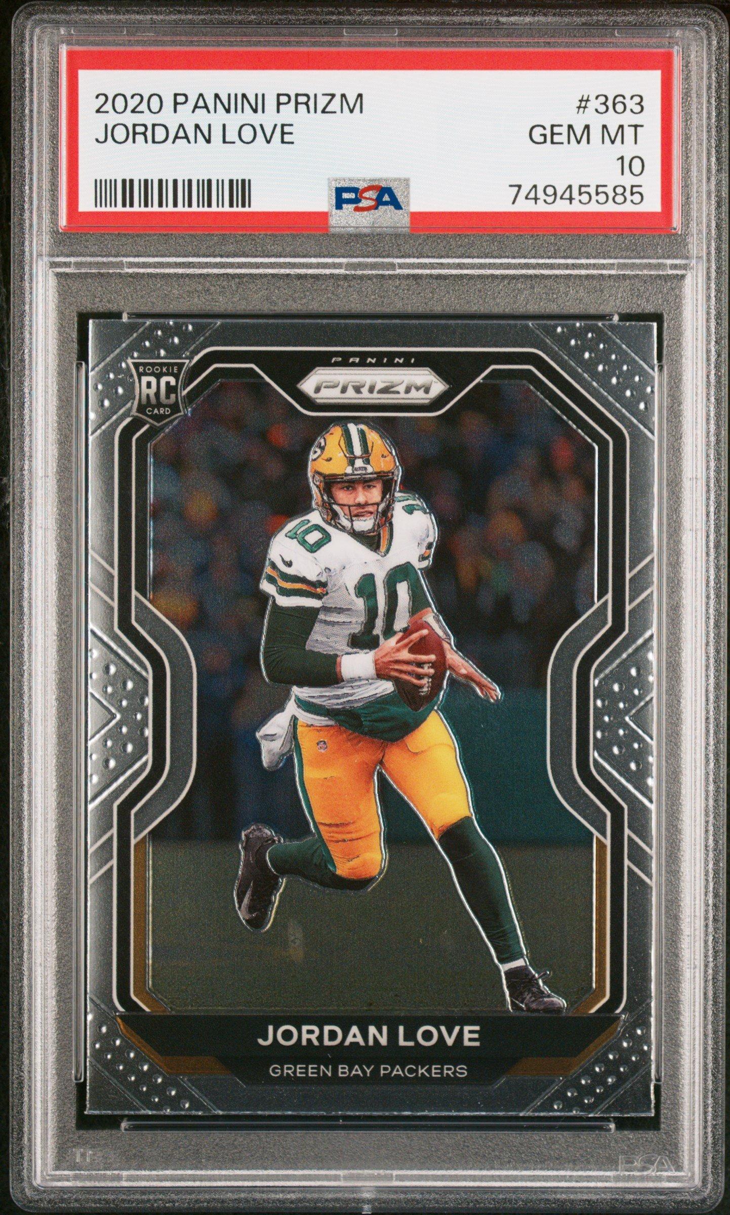 2020 Panini Prizm 363 Jordan Love PSA 10