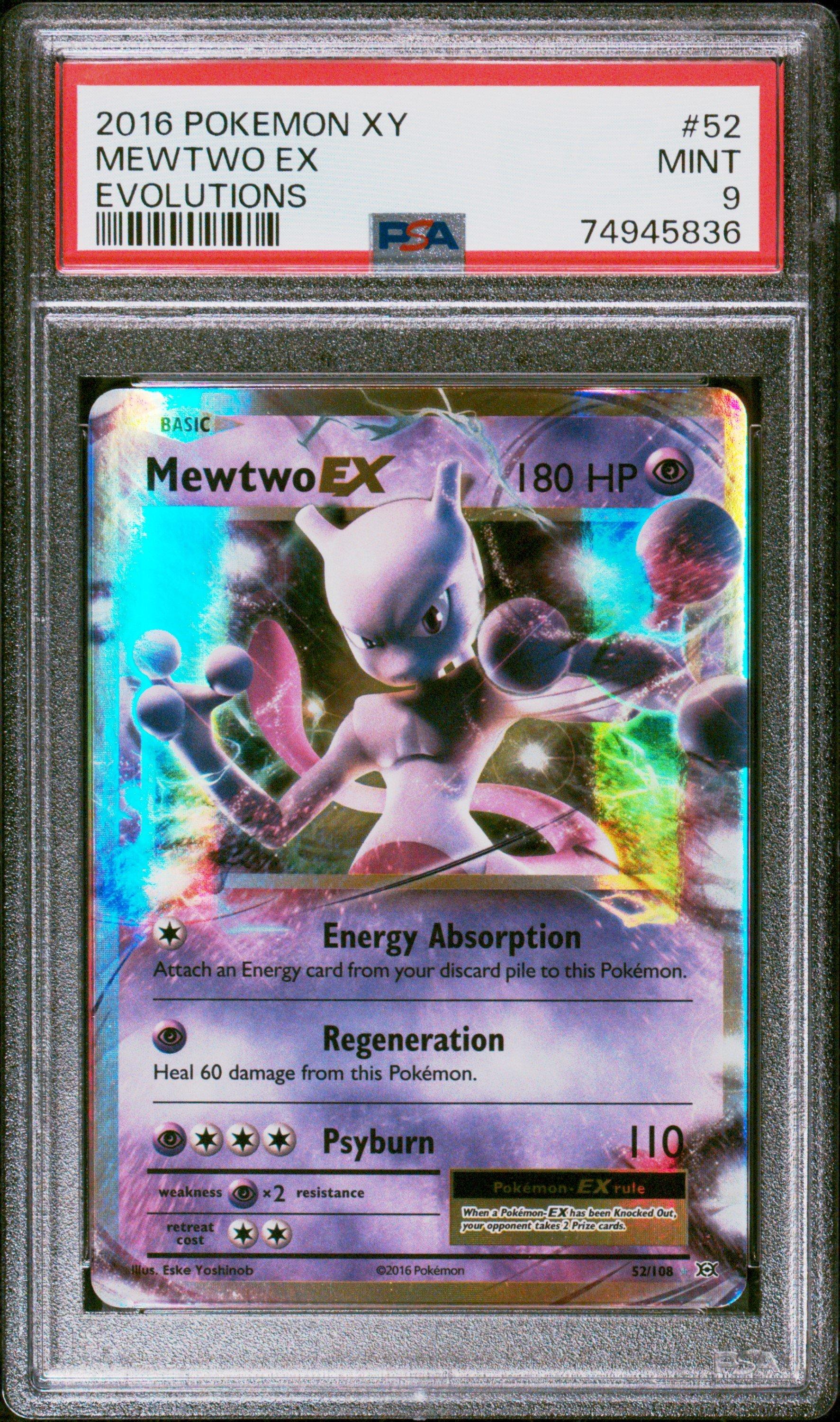 rare pokemon cards from 2016 Evolutions Card Prices [2] Slack Off Heal 60 damage from this Pokemon Mewtwo 2016 XY Evolutions 51/108