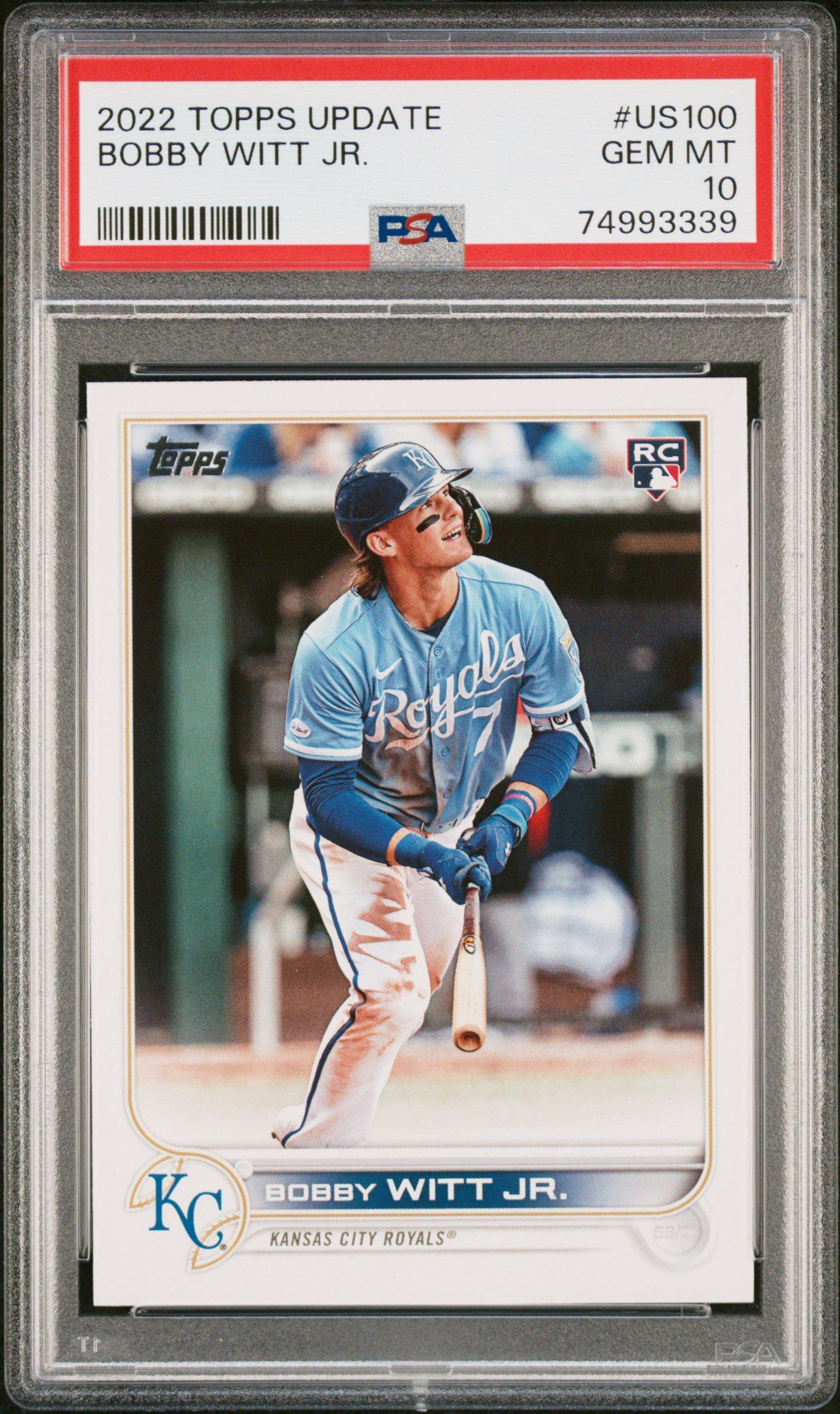 その他 MLB Bobby Witt Jr. PSA10 2022 Topps Update Us100 Bobby Witt Jr. PSA 10 Graded Card | GameStop