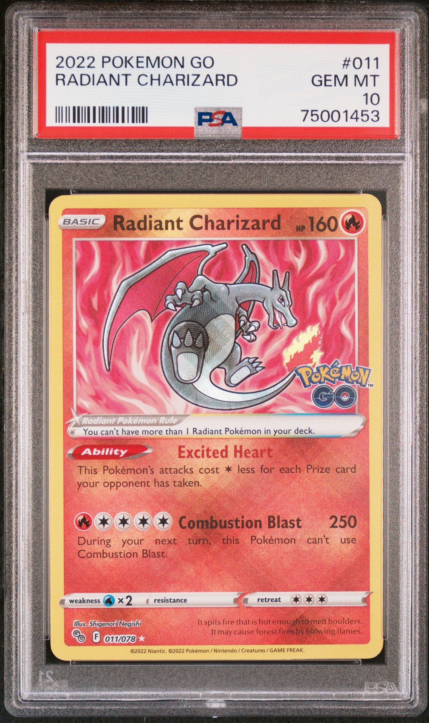 pokemon go radiant charizard card Pokémon 011/078 Pokémon Basic Form 2022 Pokemon Go Radiant Charizard