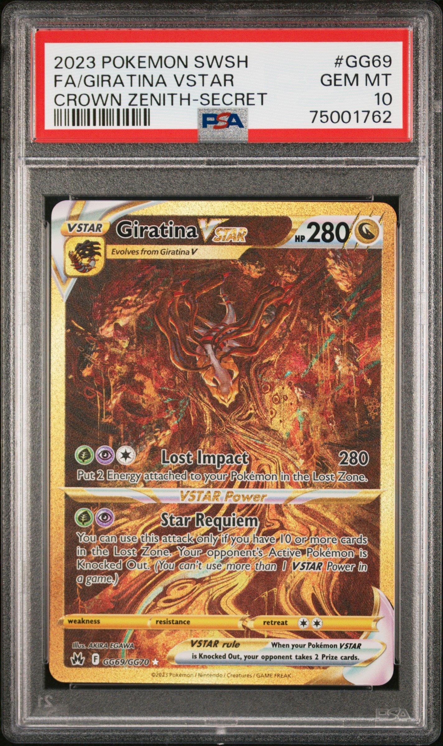 2023 Pokemon Sword And Shield Crown Zenith Gg69 Full Art/giratina