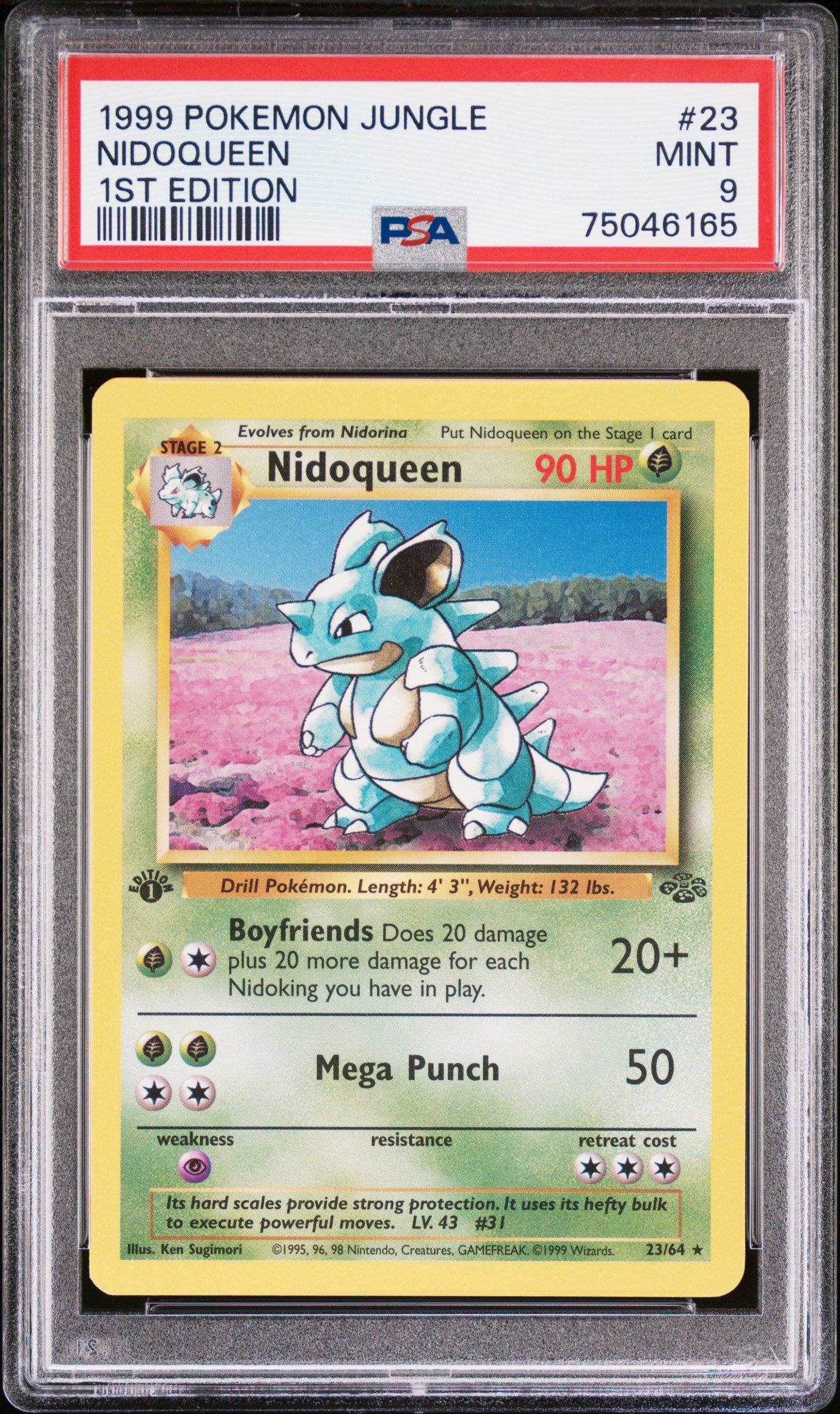 1999 Pokemon Jungle 23 Nidoqueen 1st Edition PSA 9