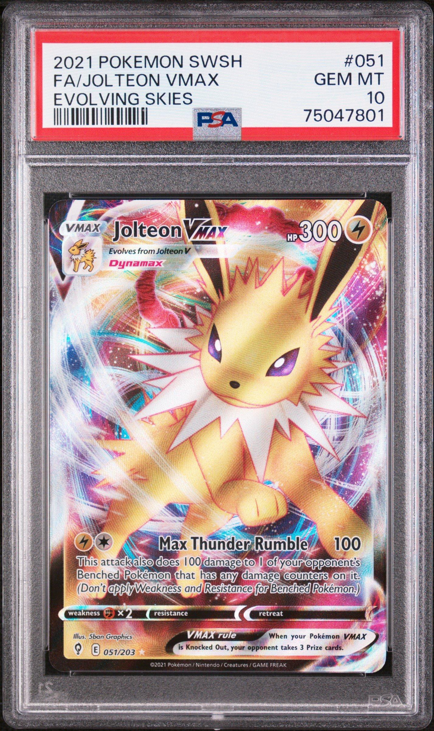 2021 Pokemon Sword & Shield Evolving Skies 051 Full Art/jolteon