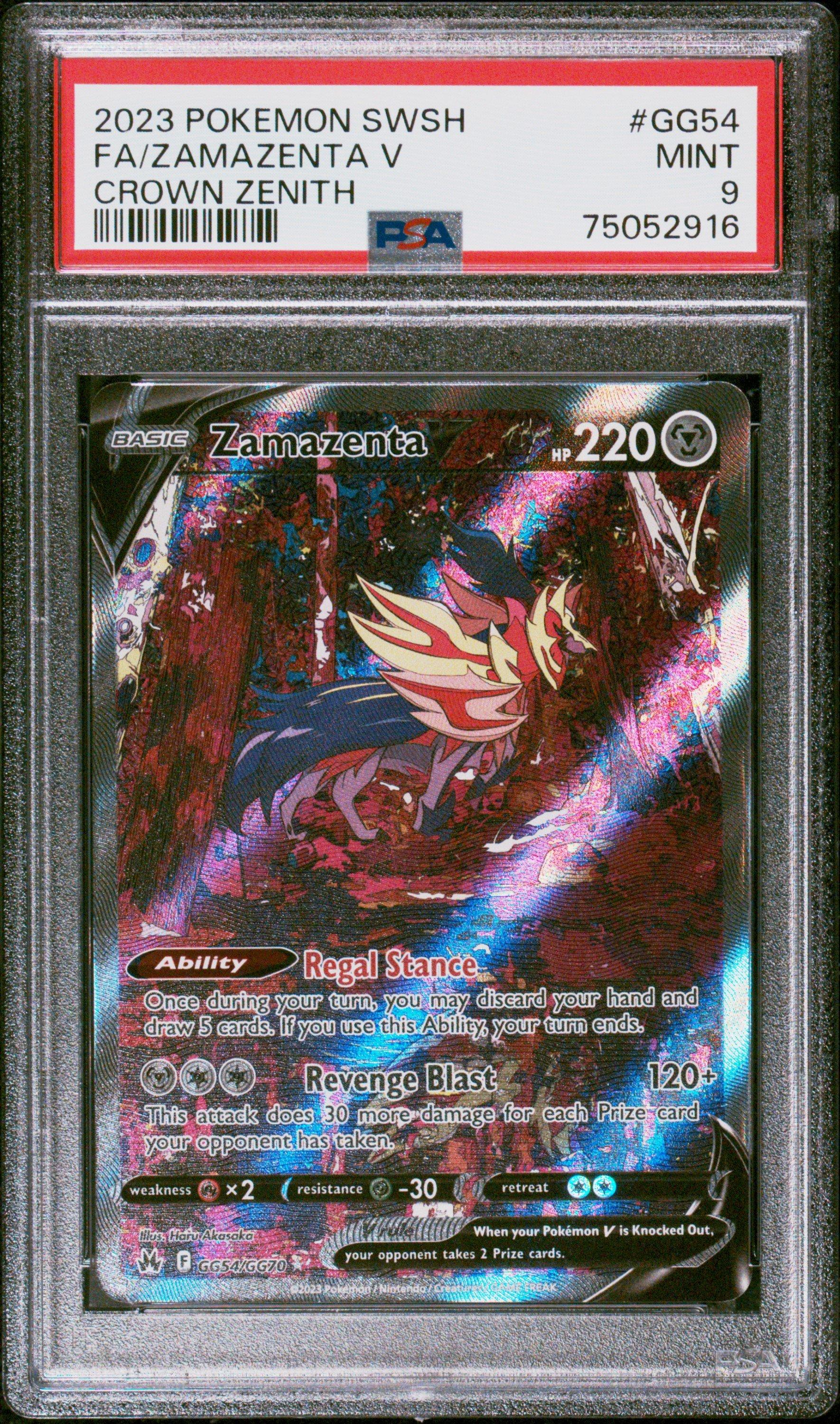 2023 Pokemon Sword And Shield Crown Zenith Gg54 Full Art/zamazenta