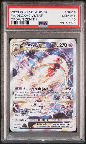 2023 Pokemon Sword And Shield Crown Zenith Gg44 Full Art/mewtwo