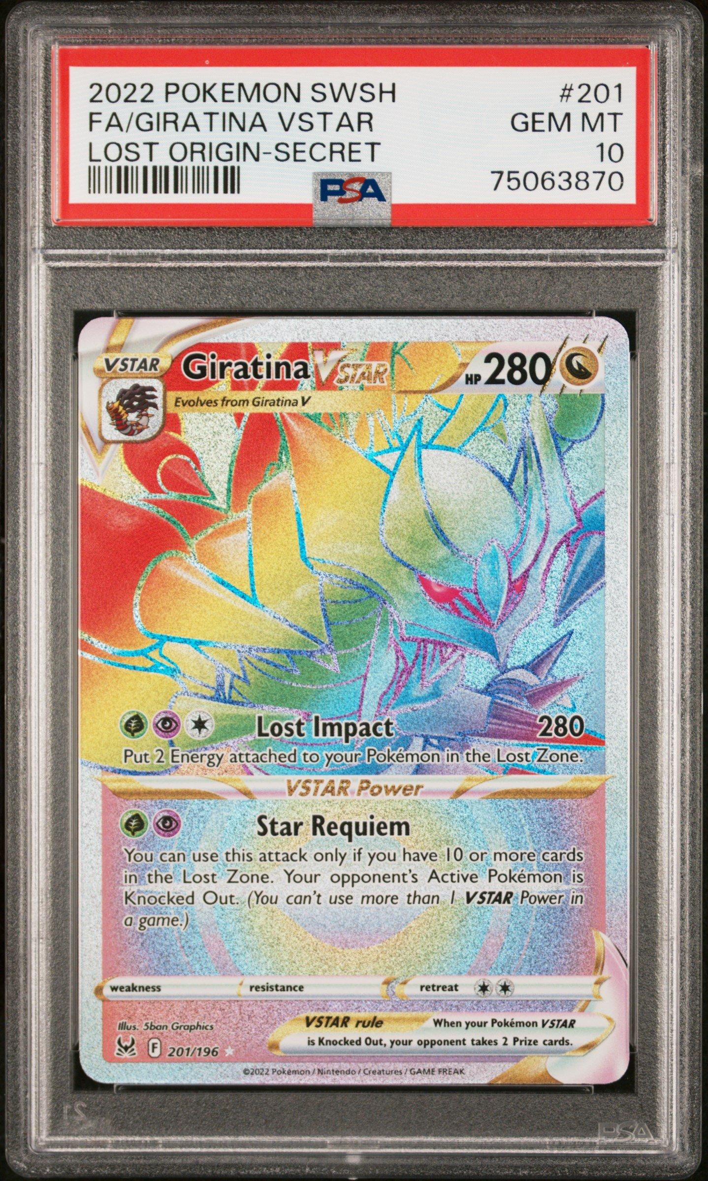 2022 Pokemon Sword & Shield Lost Origin 201 Full Art/giratina
