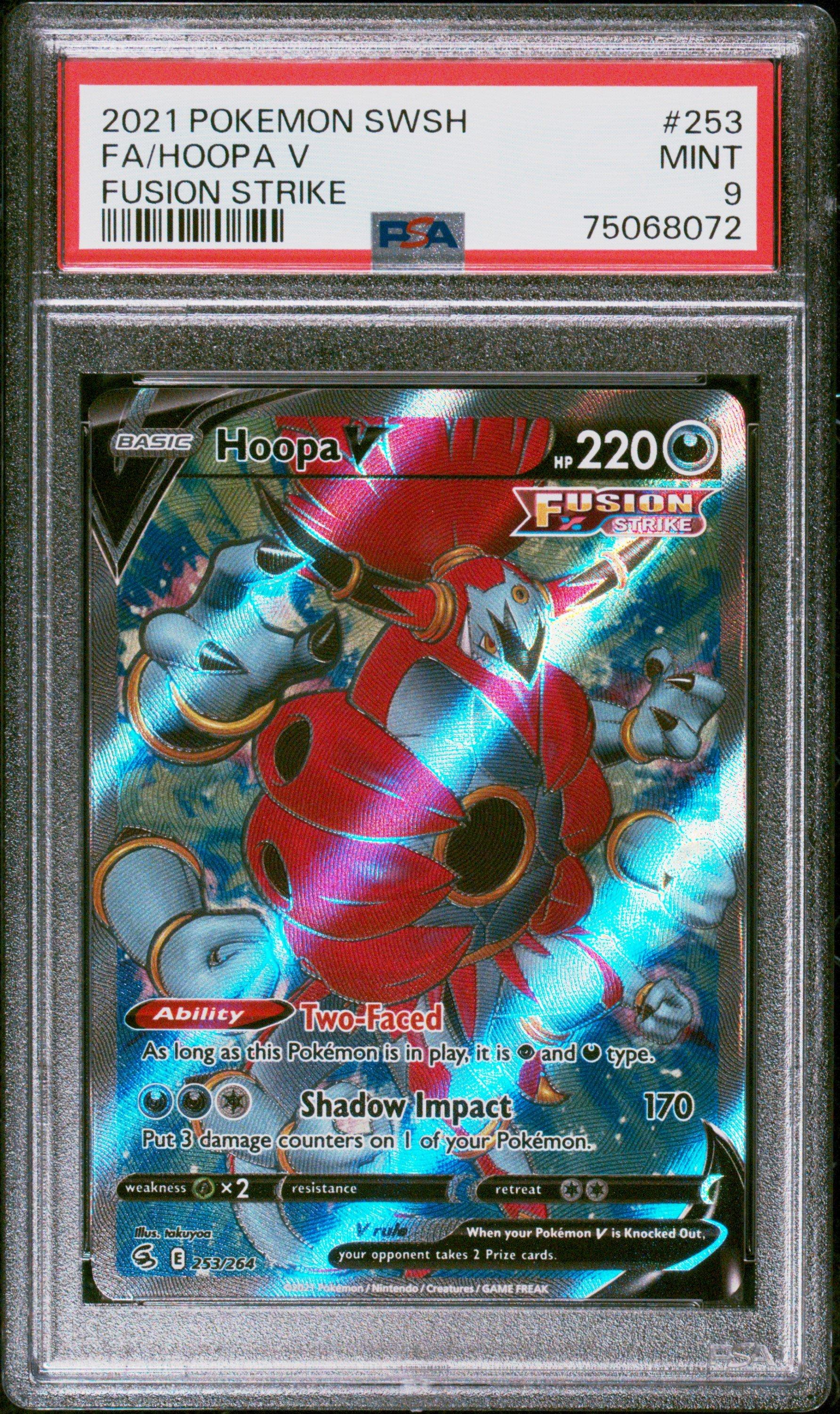 2021 Pokemon Sword & Shield Fusion Strike 253 Full Art/hoopa