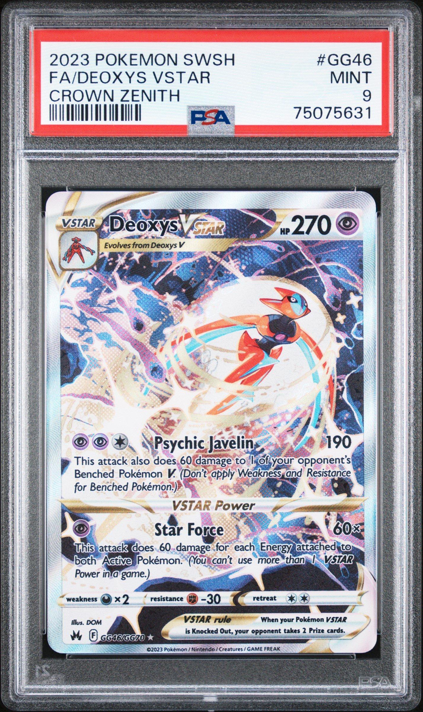 2023 Pokemon Sword And Shield Crown Zenith Gg46 Full Art/deoxys
