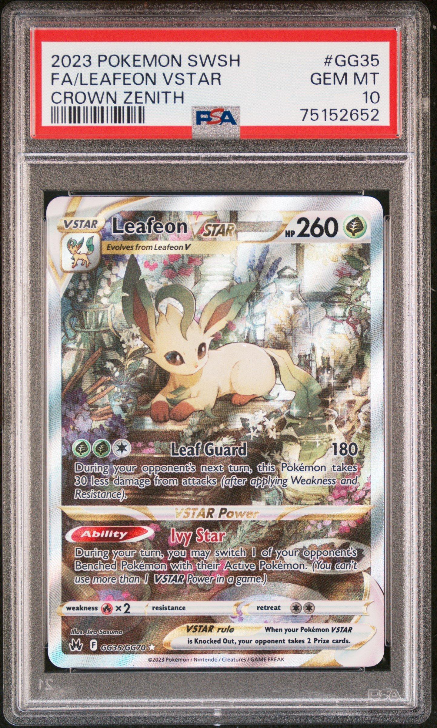 2023 Pokemon Sword And Shield Crown Zenith Gg35 Full Art/leafeon