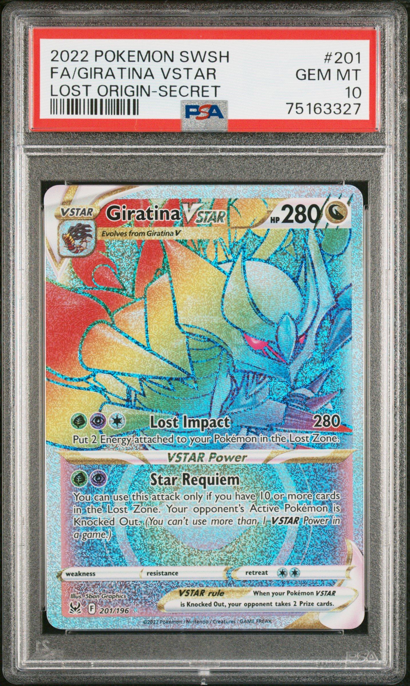 2022 Pokemon Sword & Shield Lost Origin 201 Full Art/giratina