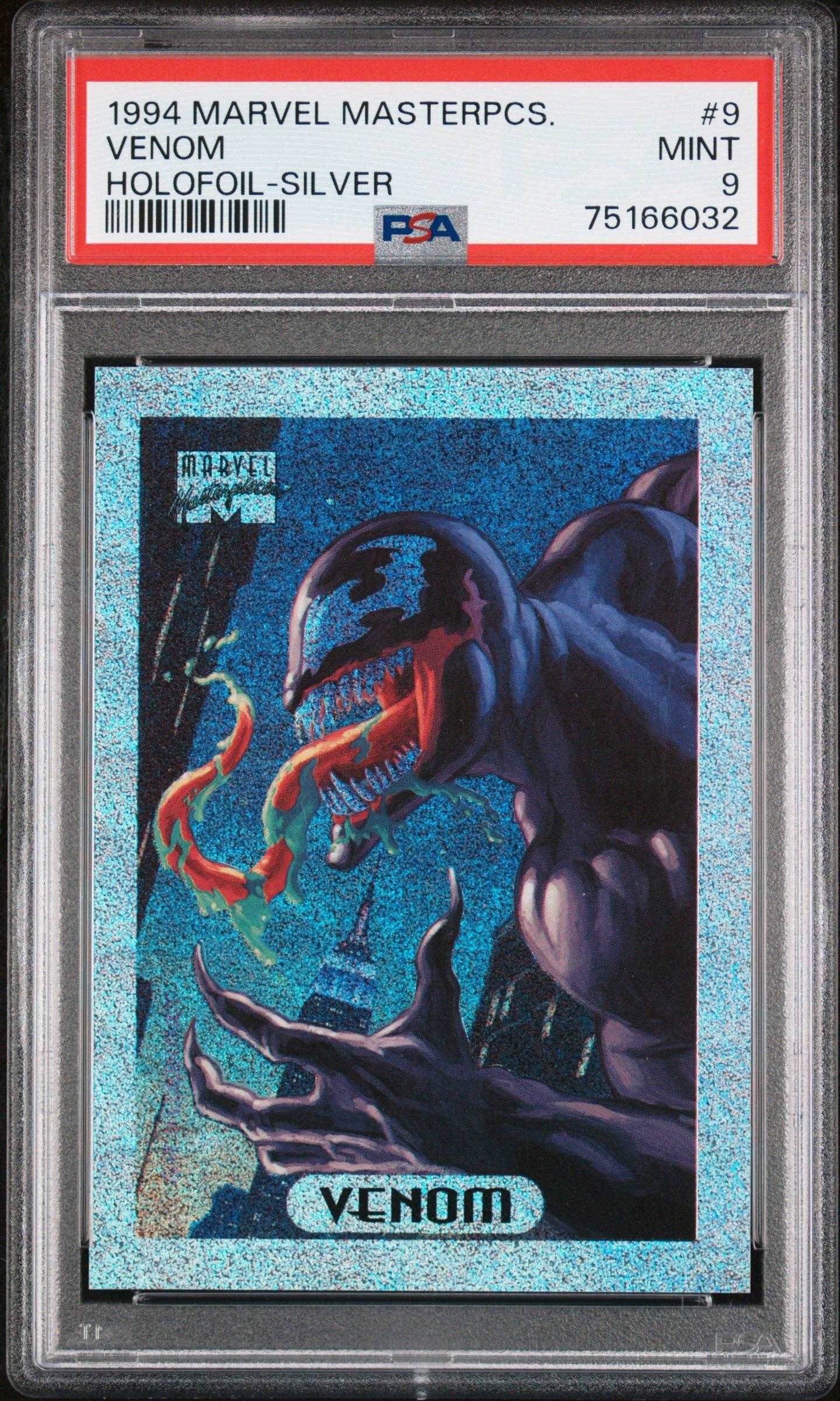 1994 Marvel Masterpieces Holofoil 9 Venom Silver PSA 9