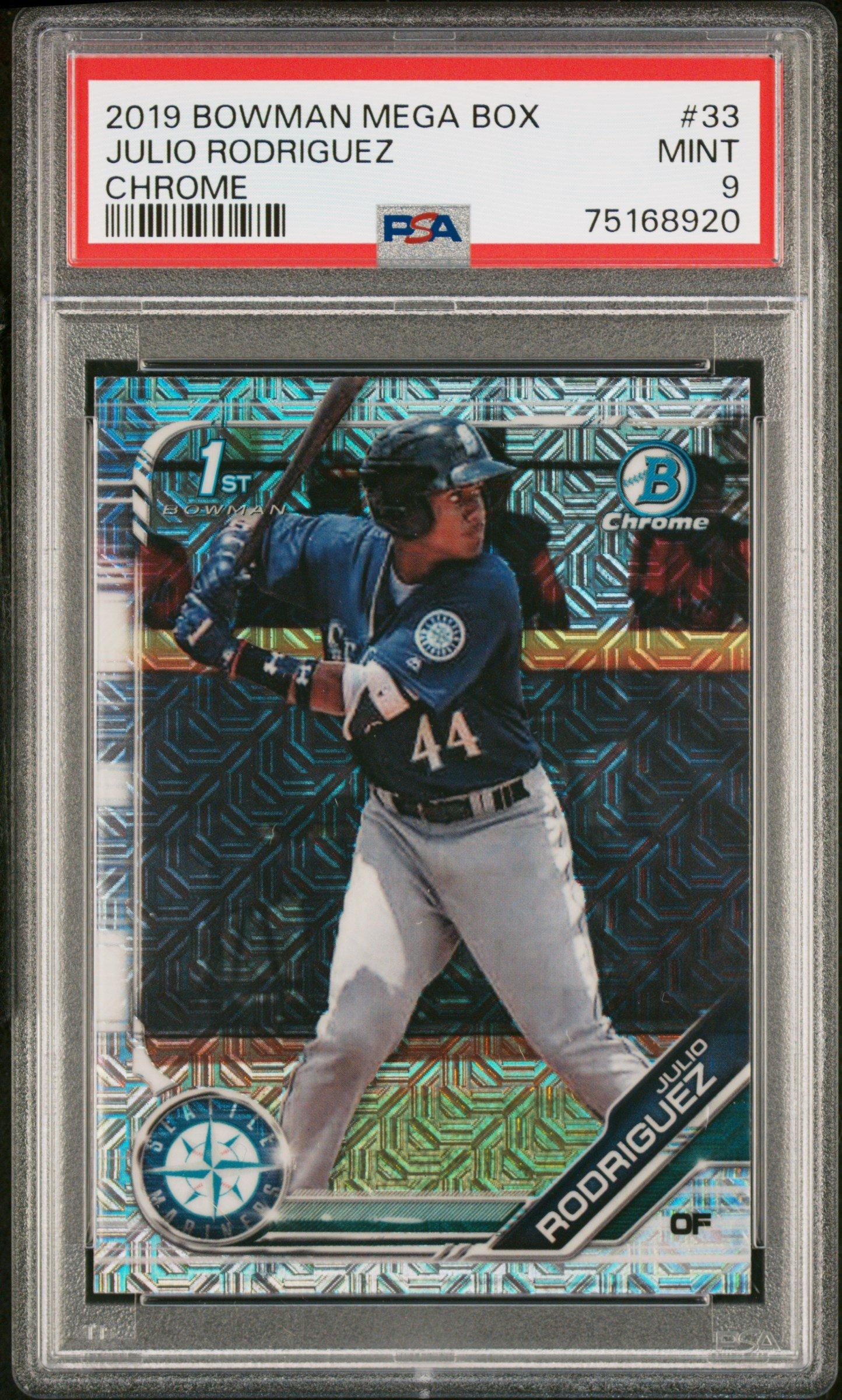 2019 Bowman Mega Box Chrome 33 Julio Rodriguez PSA