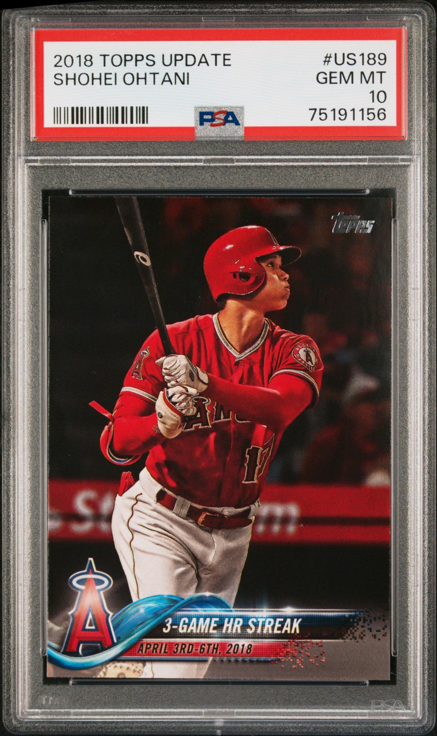 2018 Topps Update Us189 Shohei Ohtani PSA 10 Graded Card | GameStop