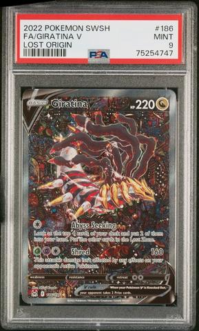 2022 Pokemon Sword & Shield Lost Origin 186 Full Art/giratina V