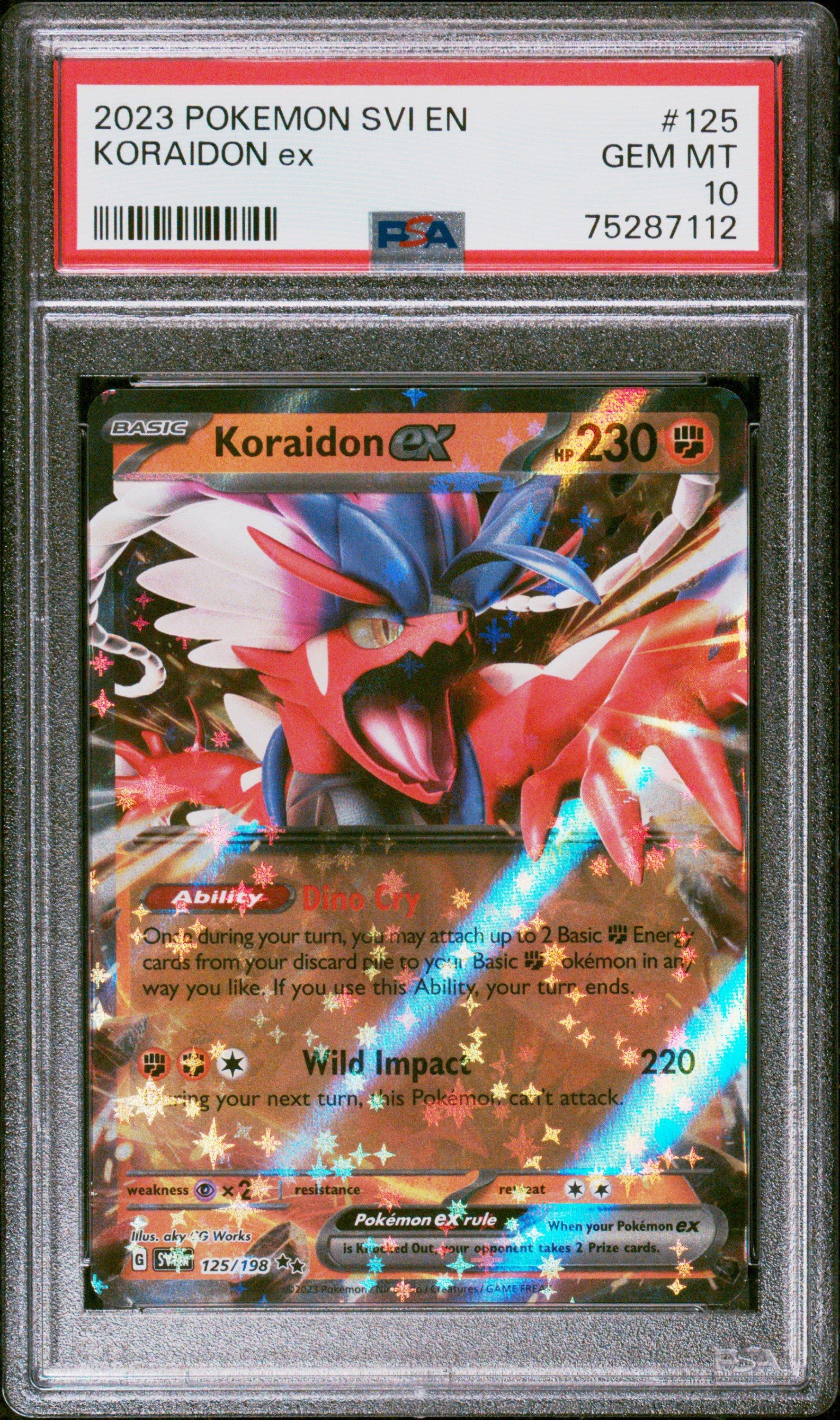 2023 Pokemon Svi En-scarlet & Violet 125 Koraidon Ex PSA 10