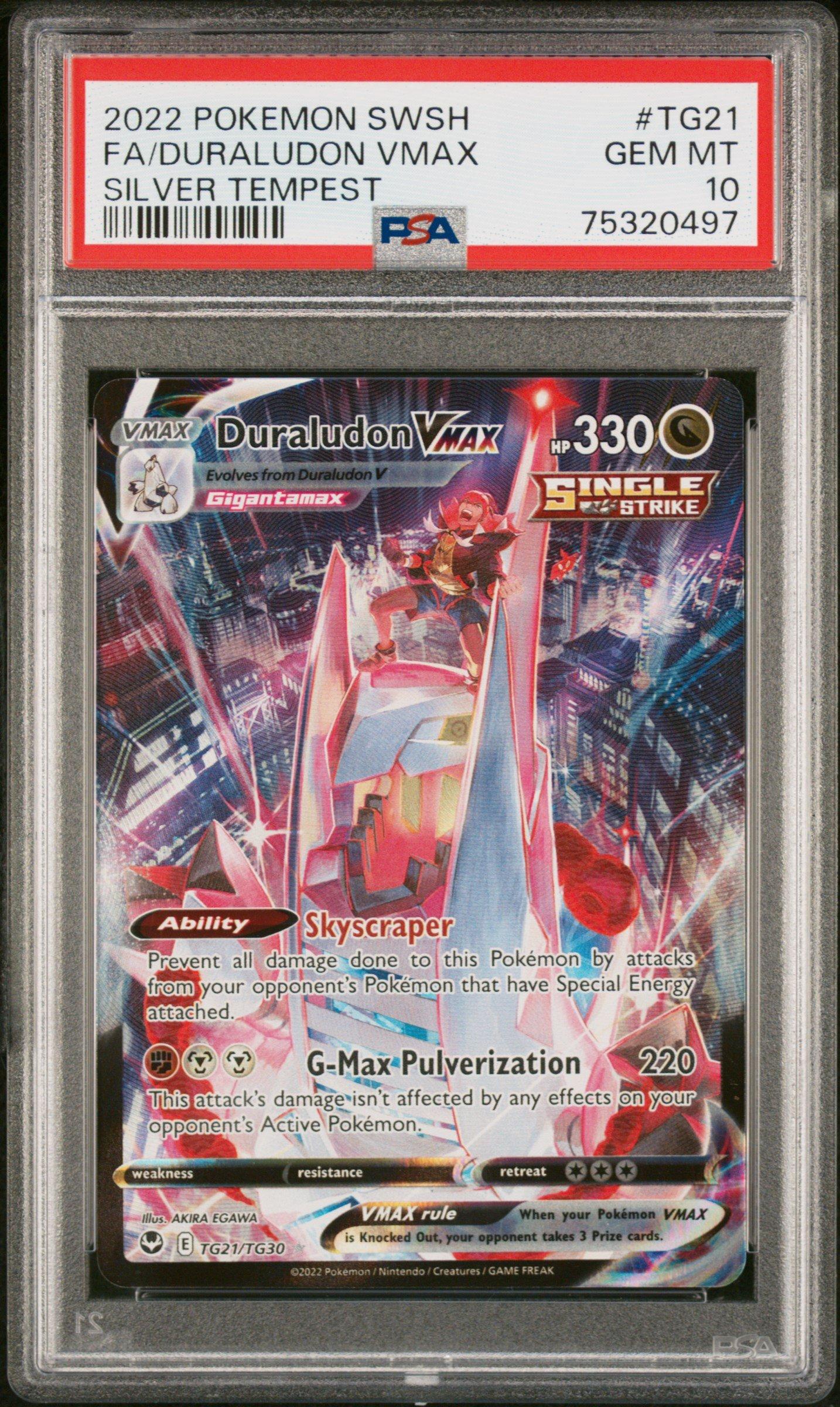 2022 Pokemon Sword & Shield Silver Tempest Tg21 Full Art/duraludon