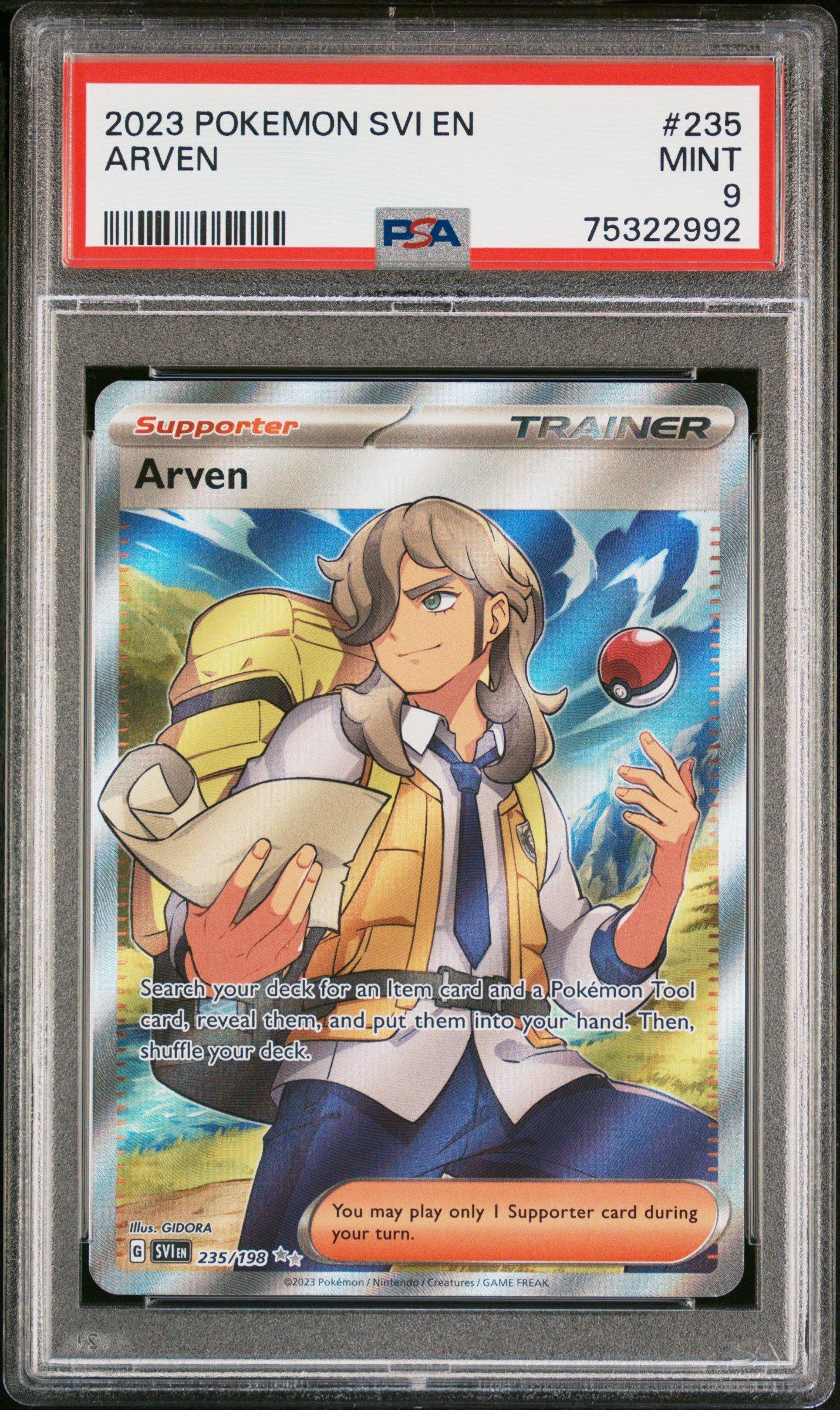 2023 Pokemon Svi En-scarlet & Violet 235 Arven Ultra Rare PSA
