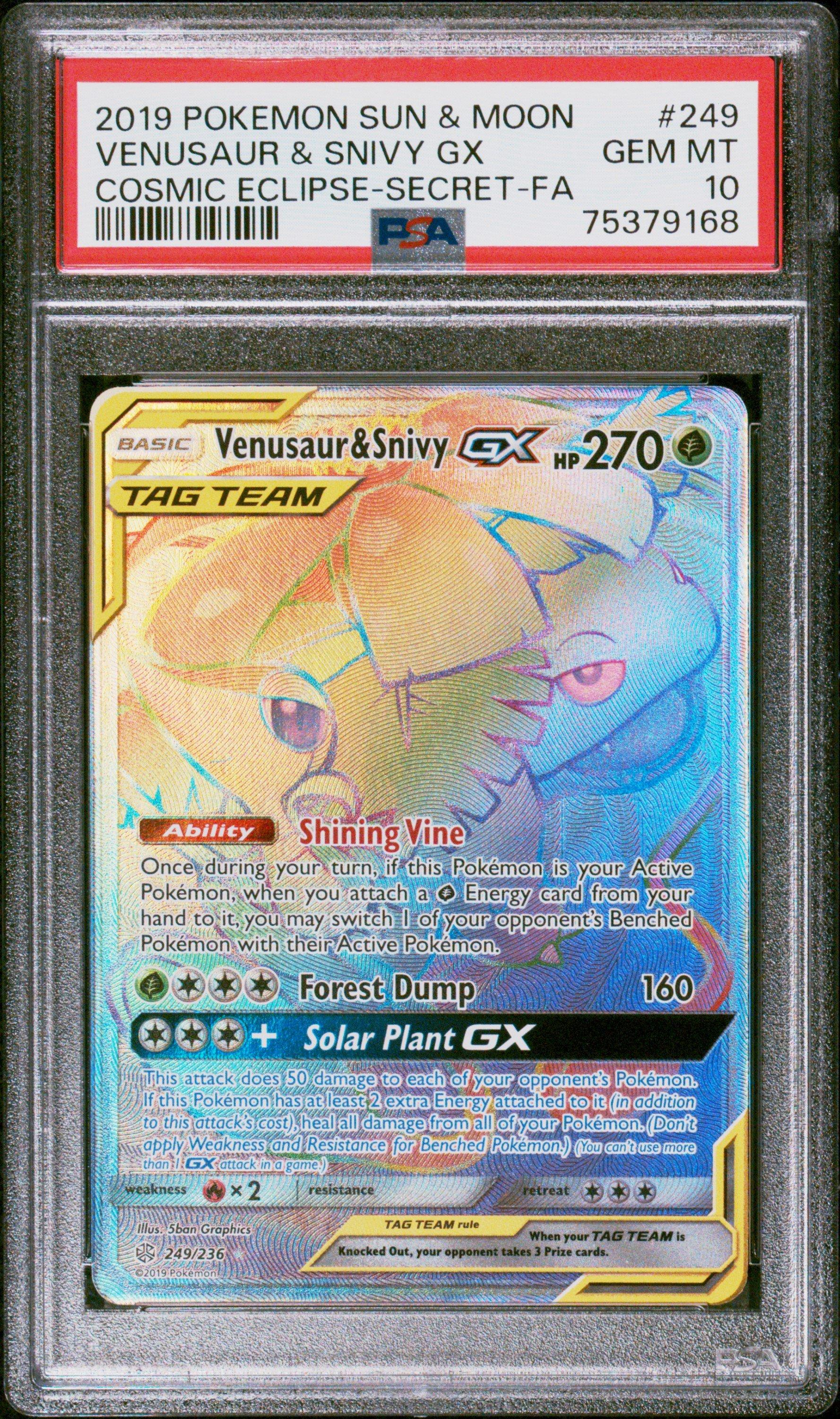2019 Pokemon Sun & Moon Cosmic Eclipse 249 Full Art/venusaur