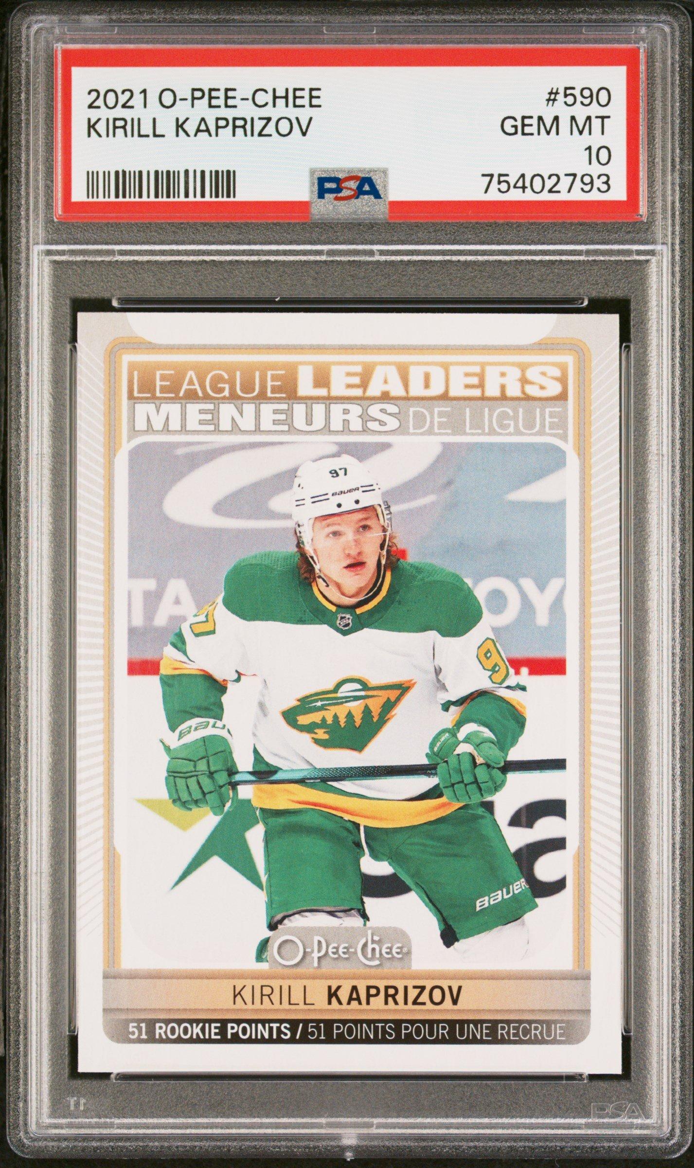 2021 O-pee-chee 590 Kirill Kaprizov PSA 10