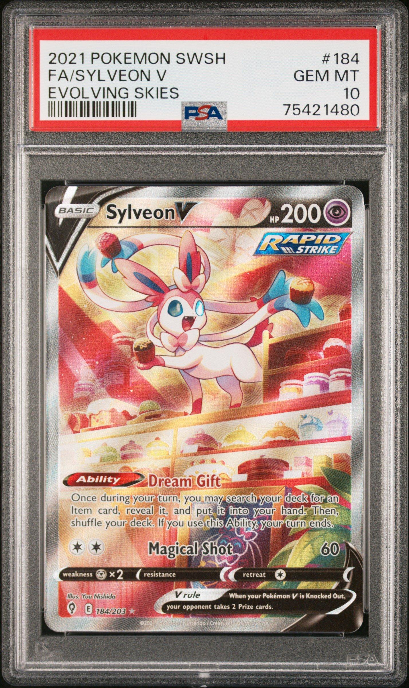 2021 Pokemon Sword & Shield Evolving Skies 184 Full Art/sylveon V