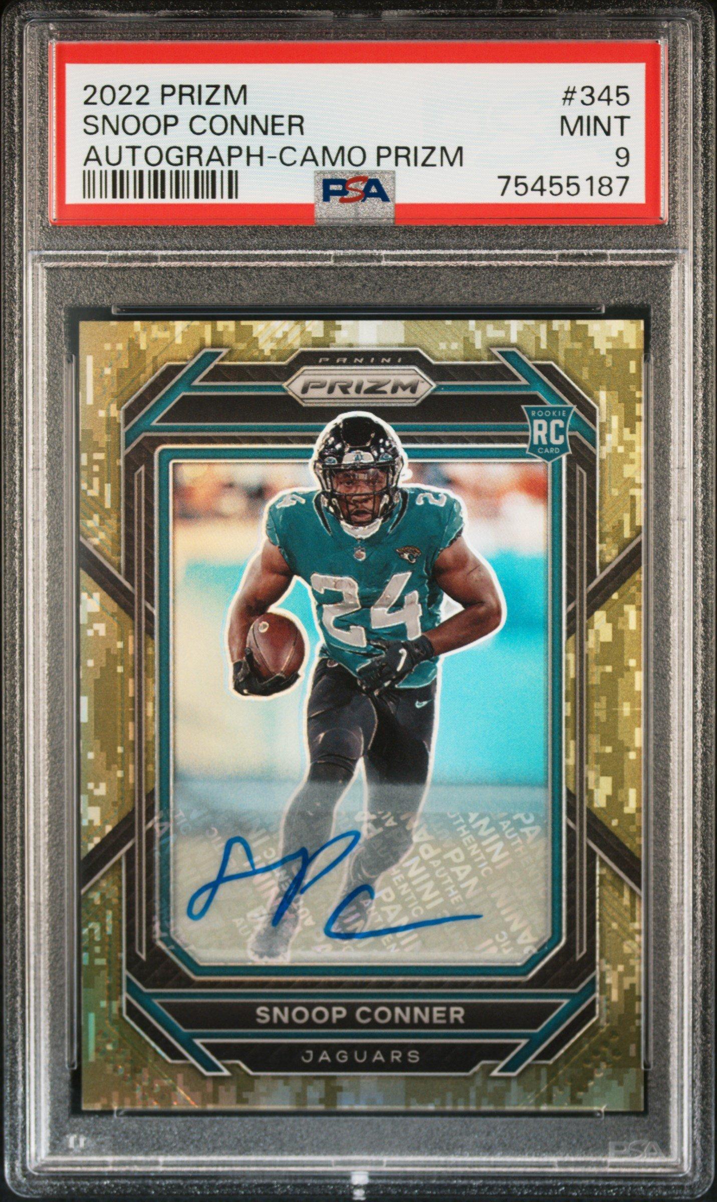 2022 Panini Prizm 345 Snoop Conner Autograph-camo Prizm PSA 9
