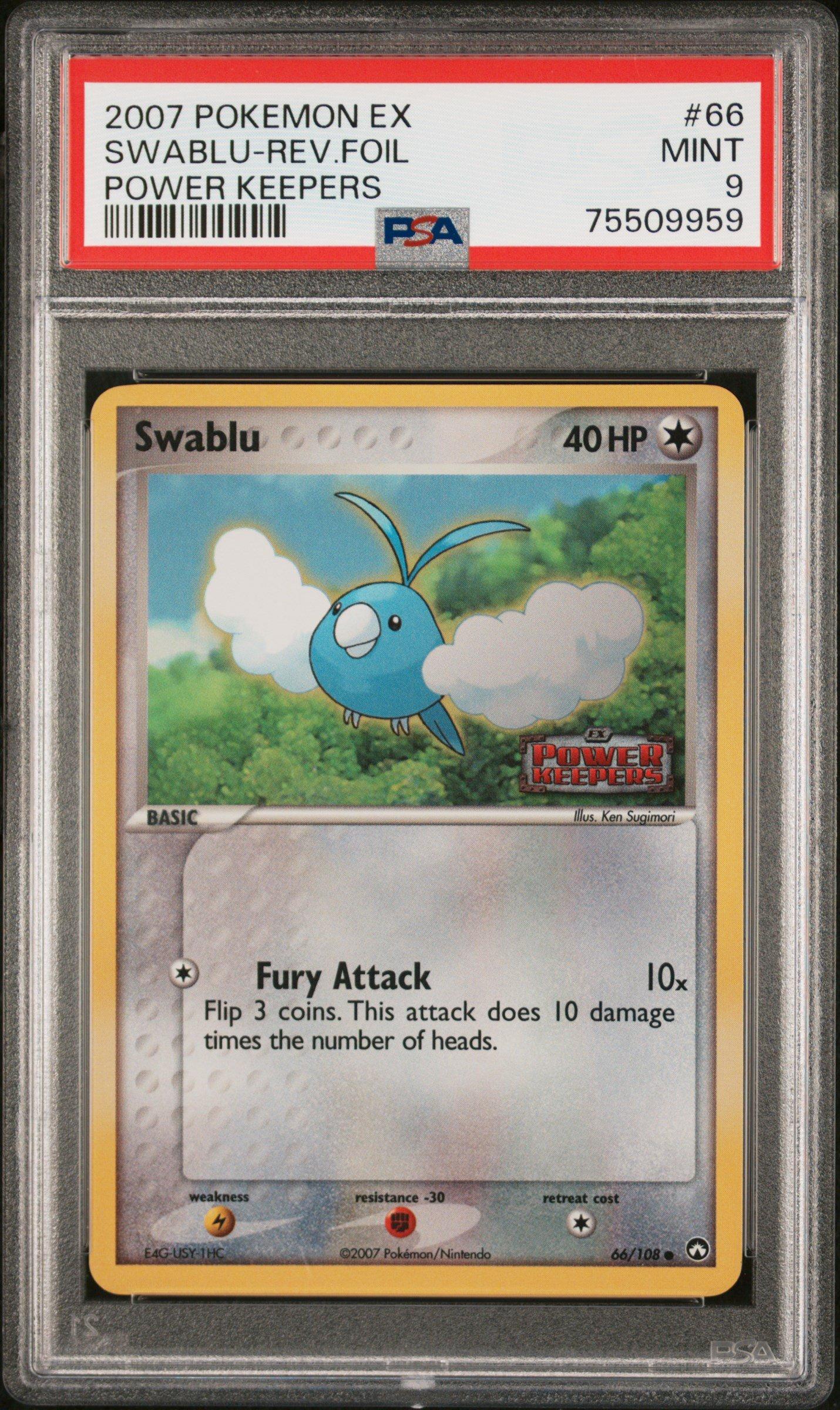 2007 Pokemon Ex Power Keepers 66 Swablu-reverse Foil PSA 9 Graded Card |  GameStop